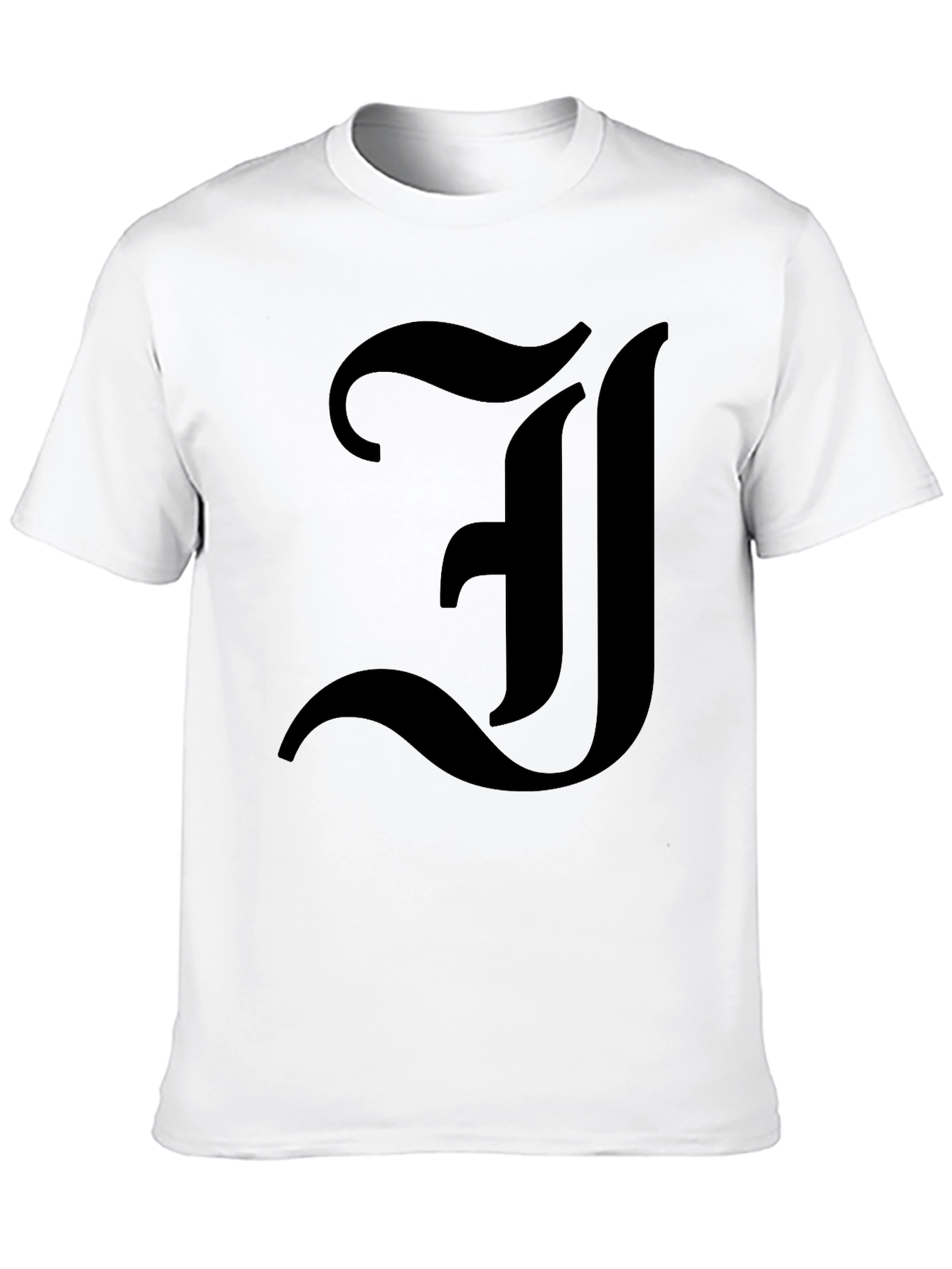 Bold Initial J Graphic T-Shirt