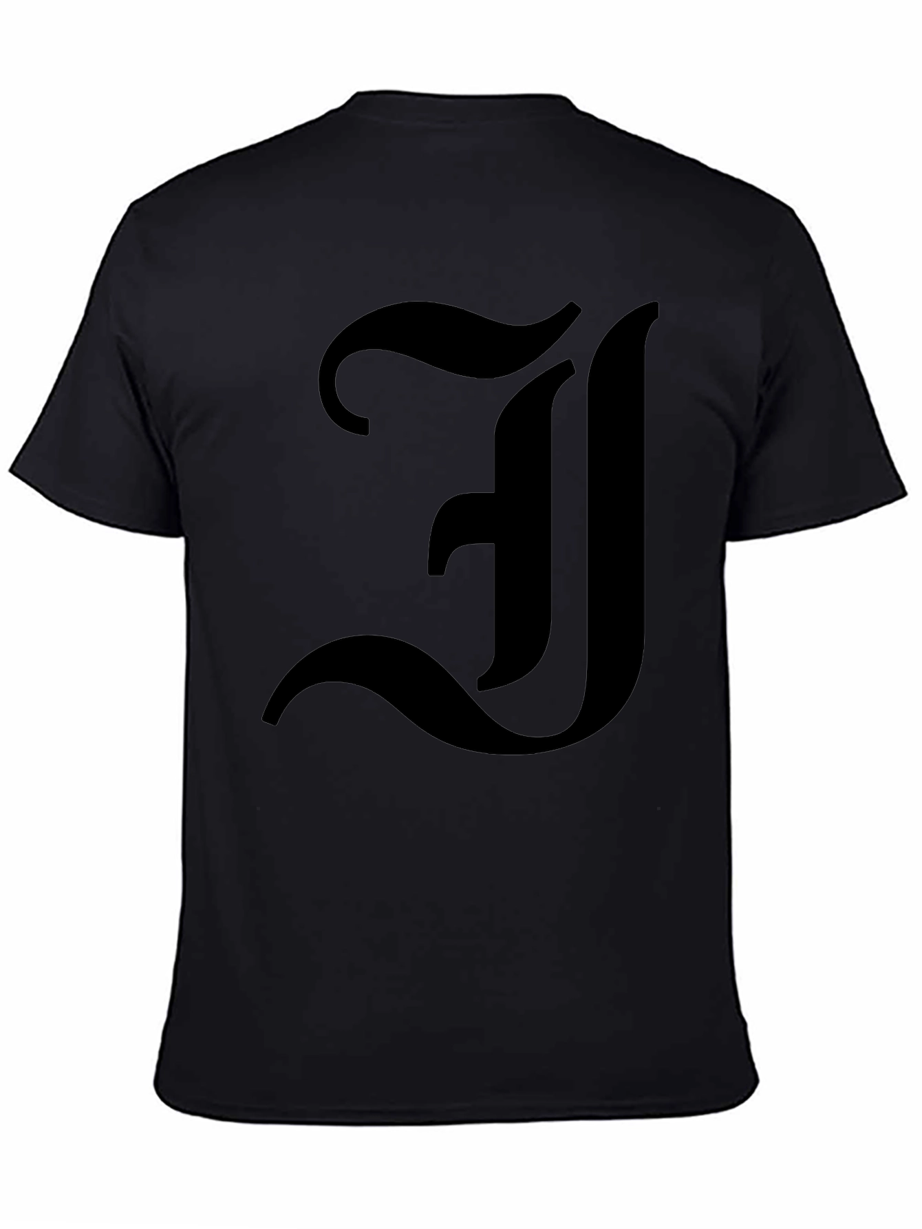 Bold Initial J Graphic T-Shirt