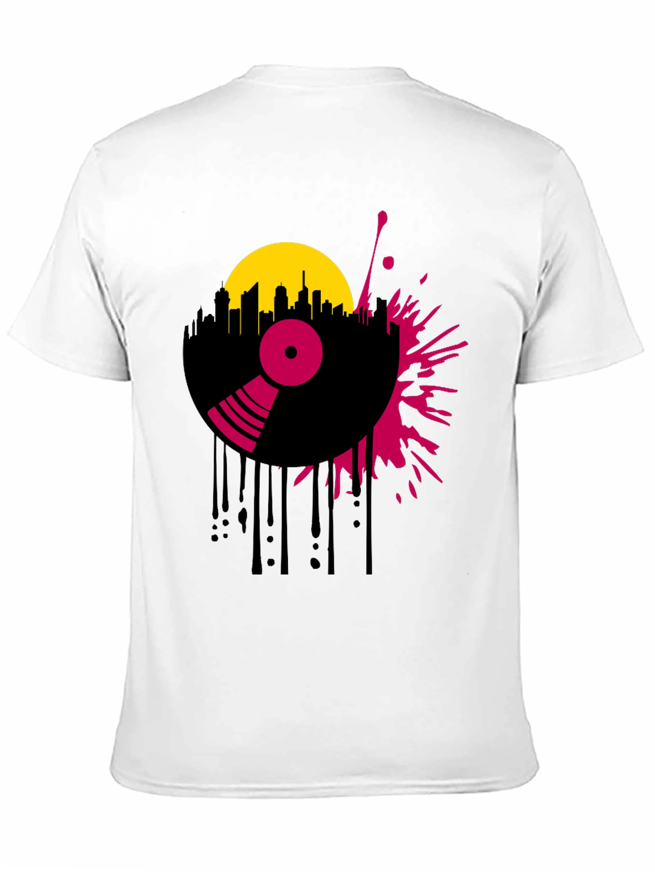 Retro Record Player Graphic Tee