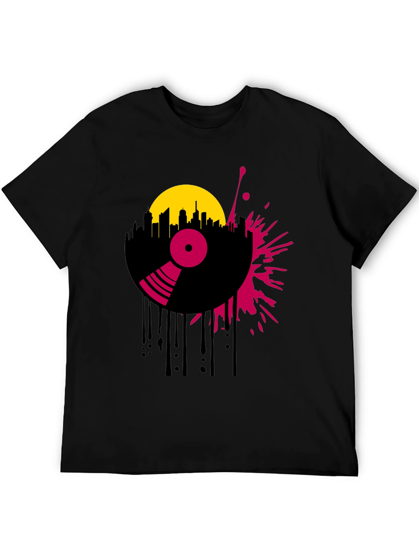 Retro Record Player Graphic Tee