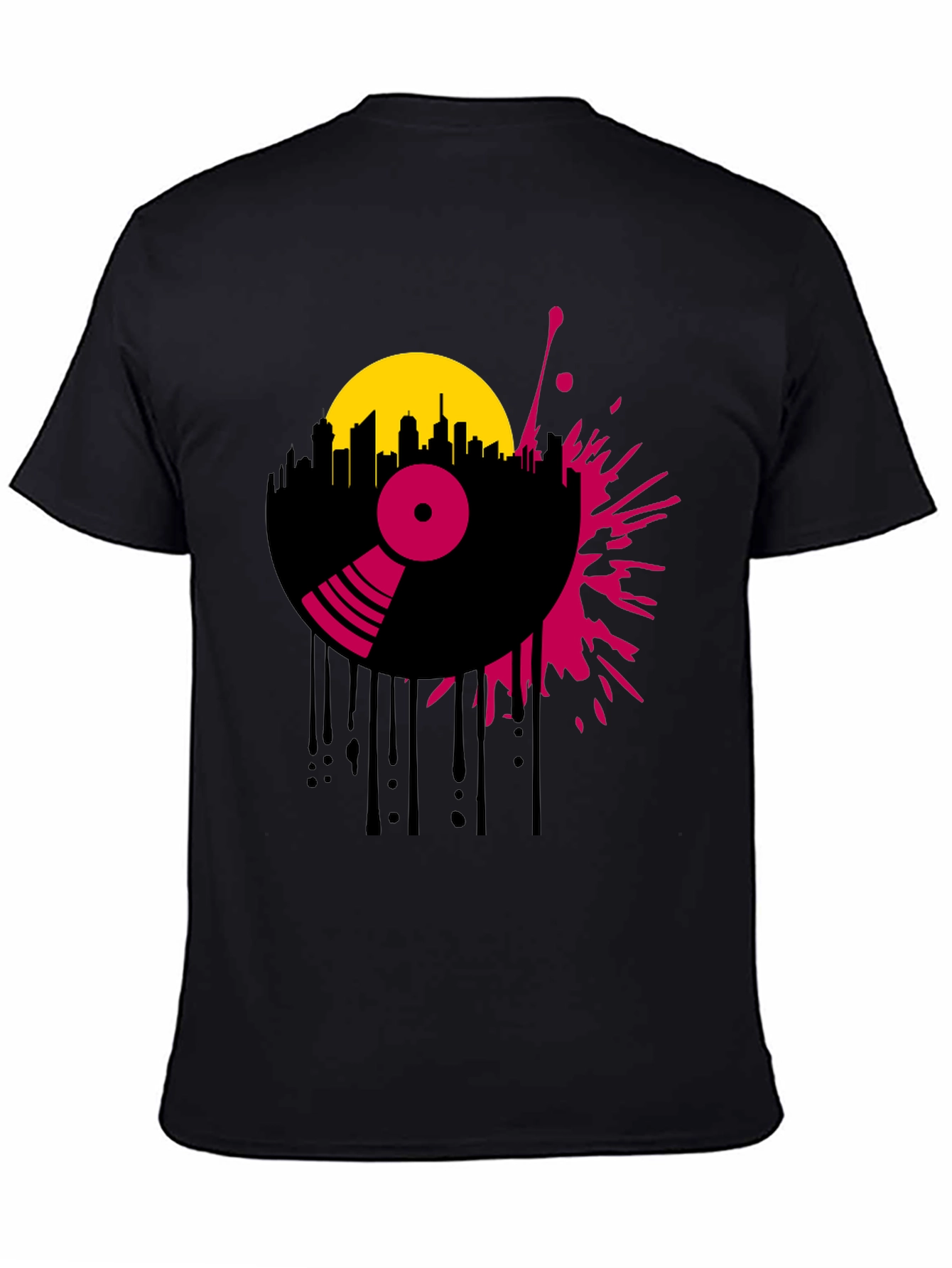 Retro Record Player Graphic Tee