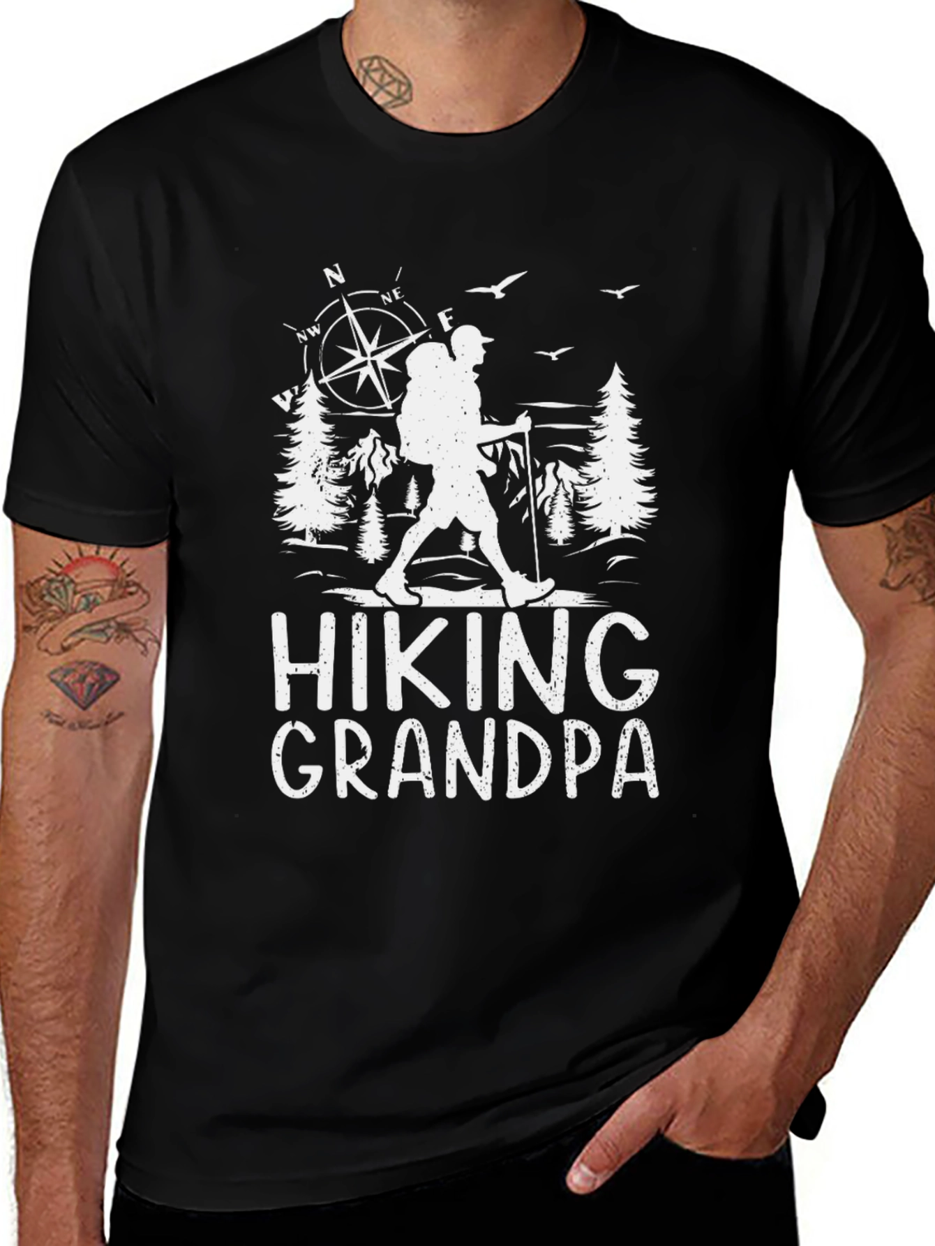 Hiking Grandpa T-Shirt - Adventure Awaits!