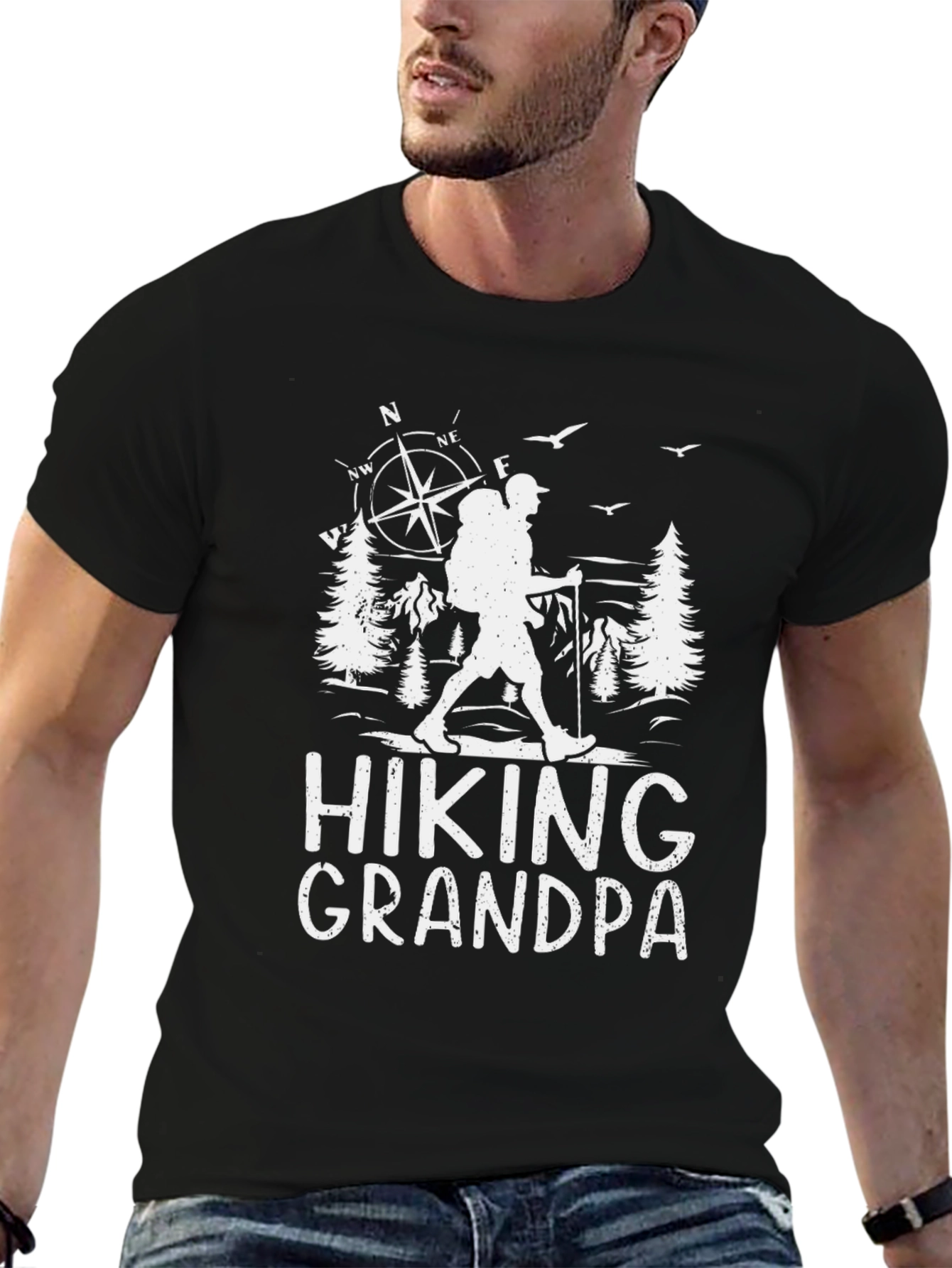 Hiking Grandpa T-Shirt - Adventure Awaits!