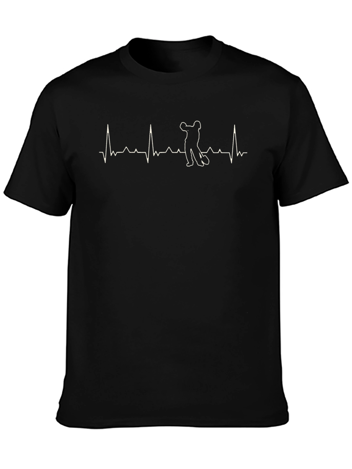 Bowling Heartbeat T-Shirt - Black