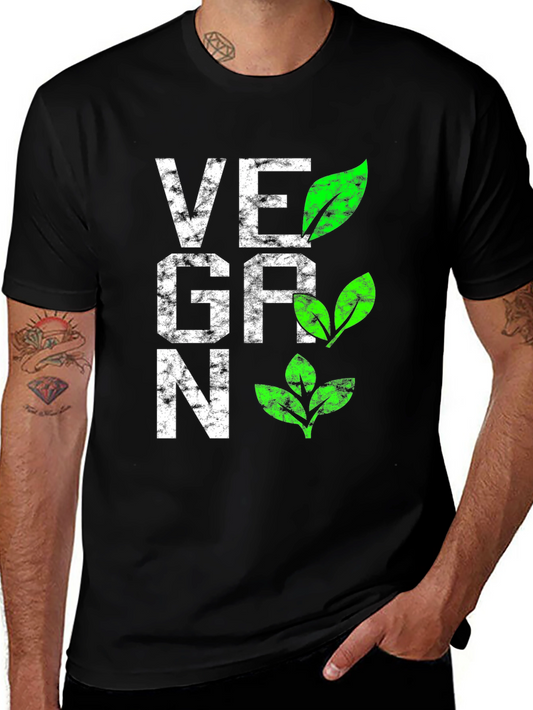 Vegan Leaf Graphic T-Shirt