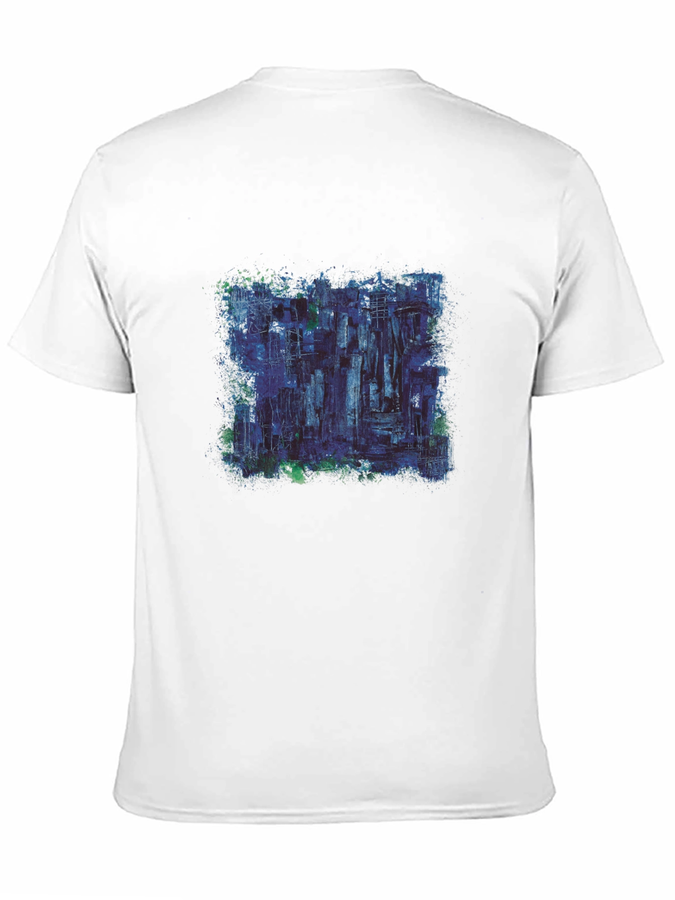 Abstract Art Graphic Print Black Tee