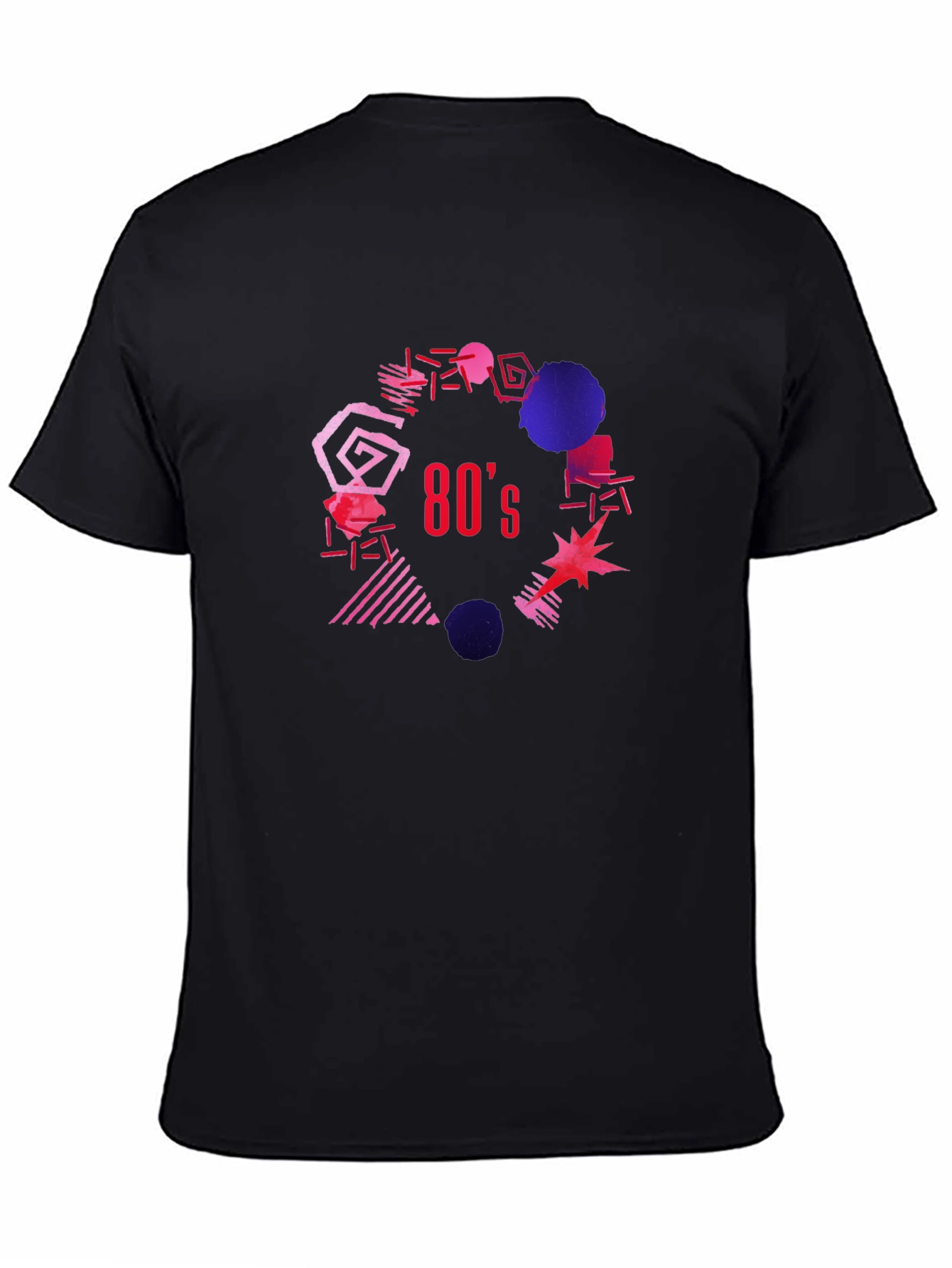 Retro 80s Graphic Tee - Black T-Shirt
