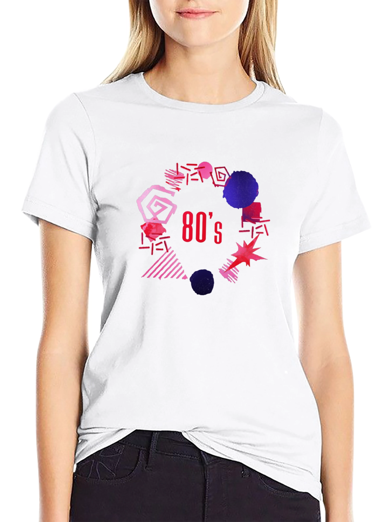 Retro 80s Graphic Tee - Black T-Shirt