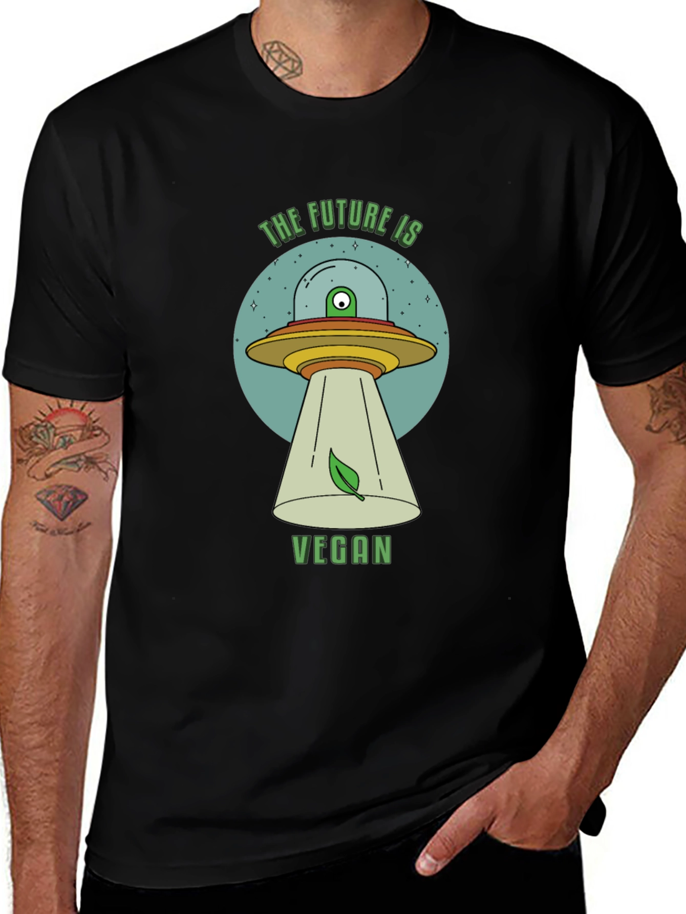 The Future is Vegan UFO T-Shirt