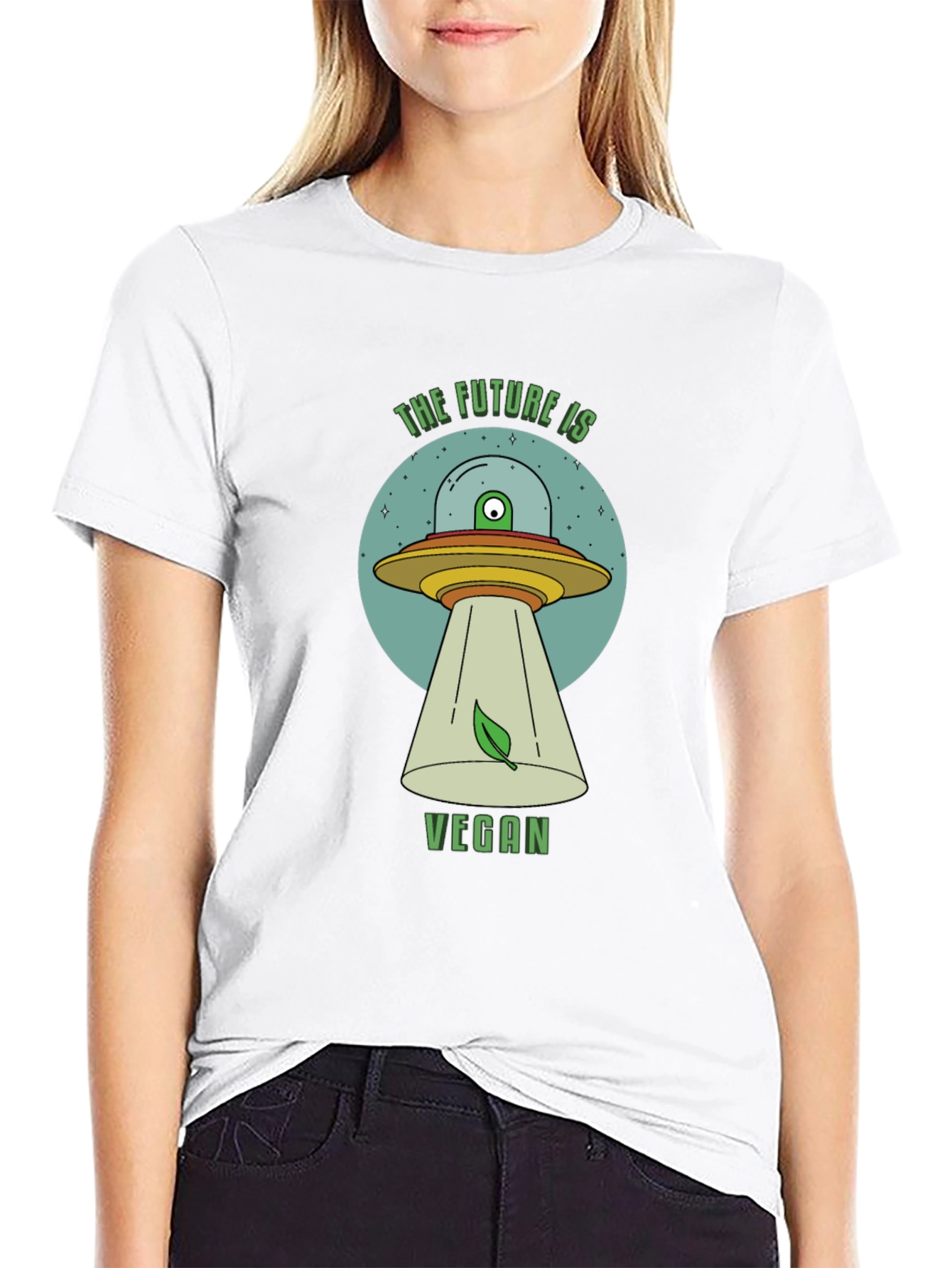 The Future is Vegan UFO T-Shirt