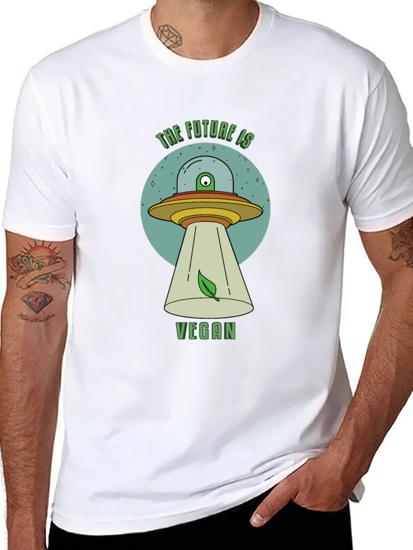 The Future is Vegan UFO T-Shirt