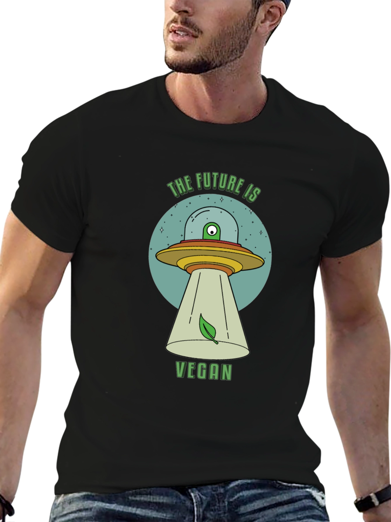 The Future is Vegan UFO T-Shirt