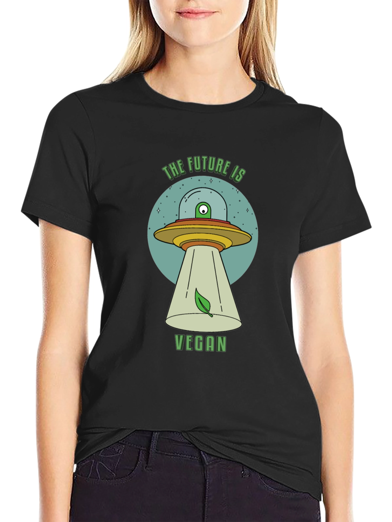 The Future is Vegan UFO T-Shirt