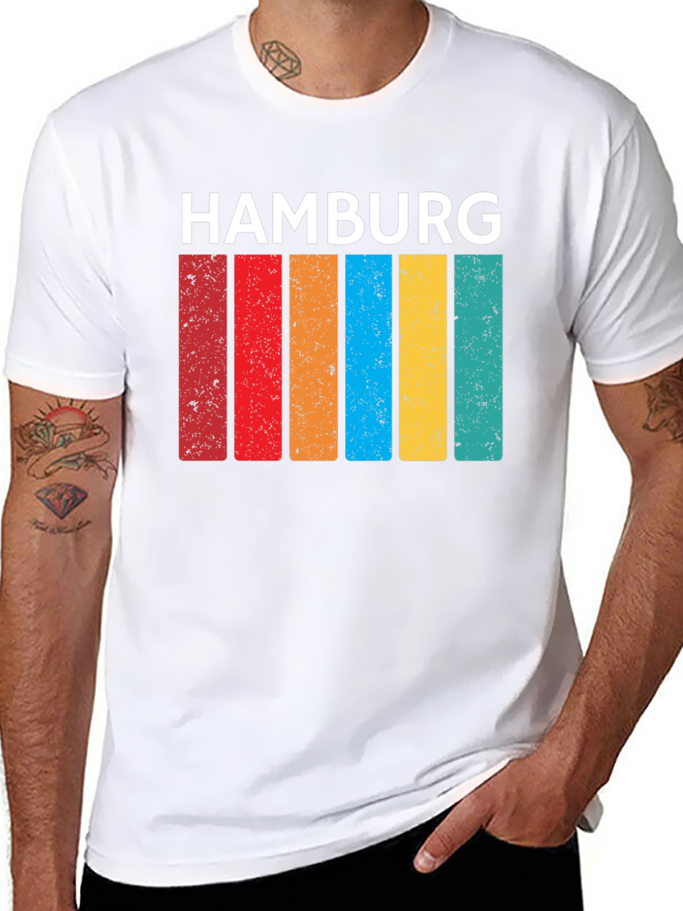 Hamburg Retro Stripes T-Shirt