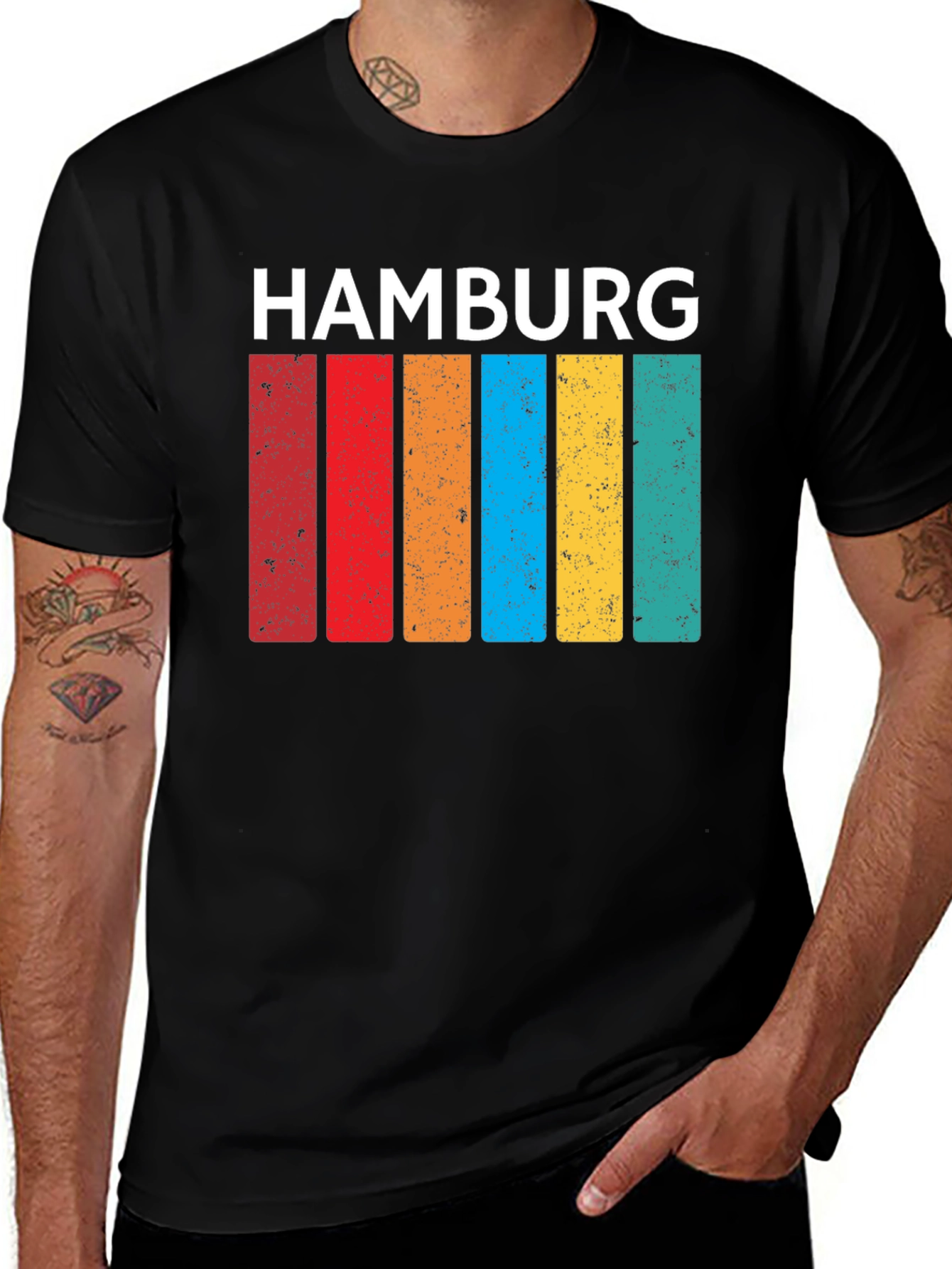 Hamburg Retro Stripes T-Shirt