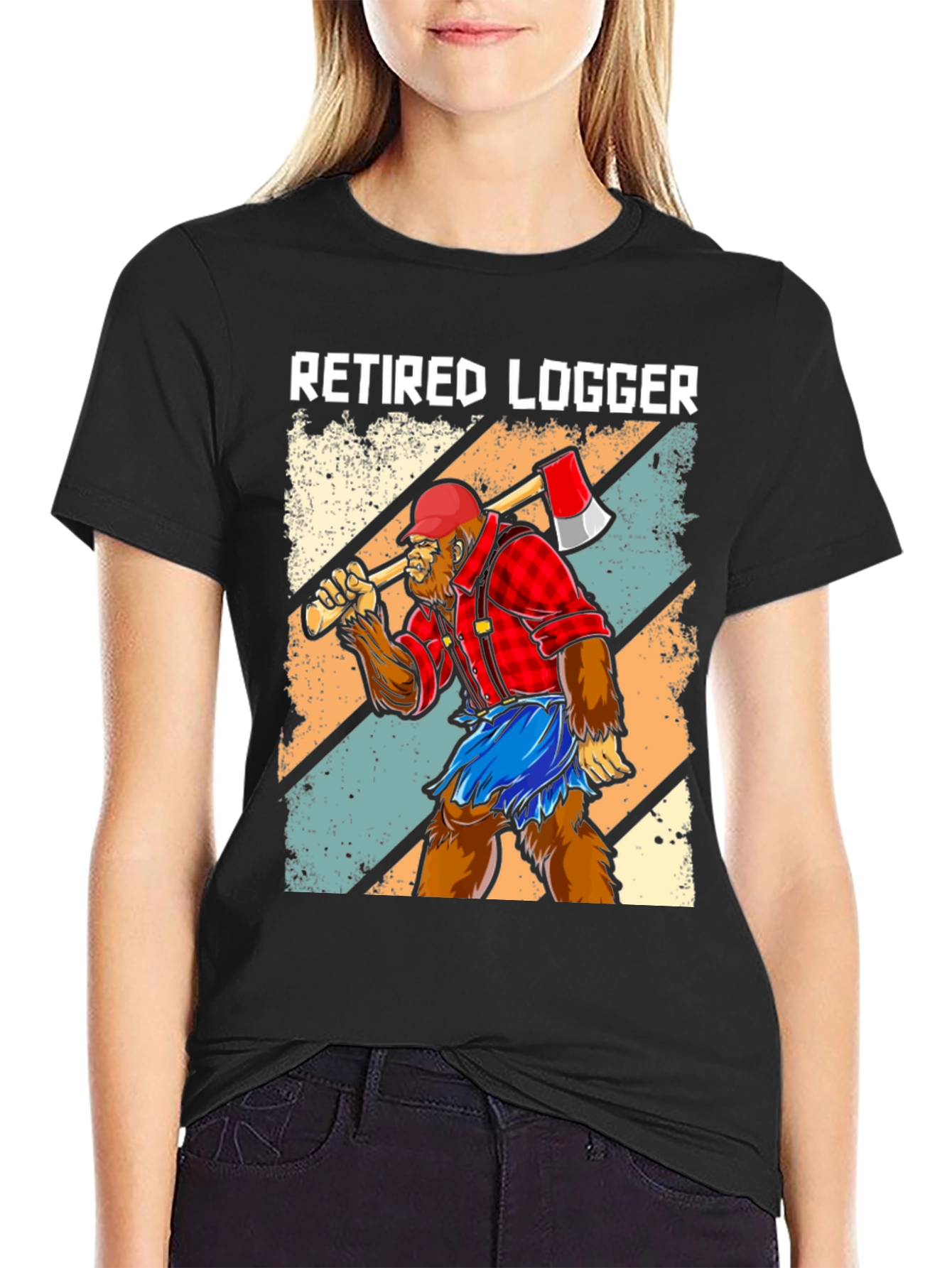 Retired Logger Bigfoot Graphic Tee