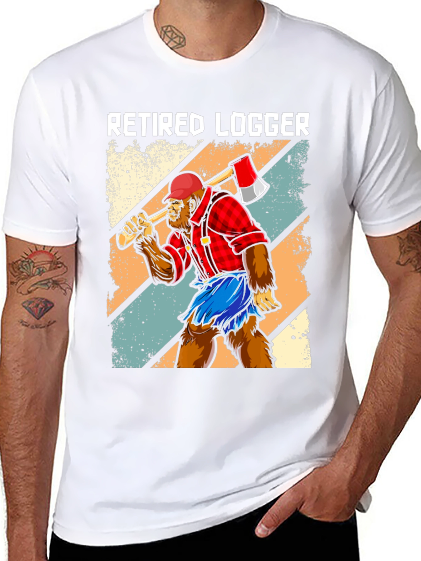 Retired Logger Bigfoot Graphic Tee