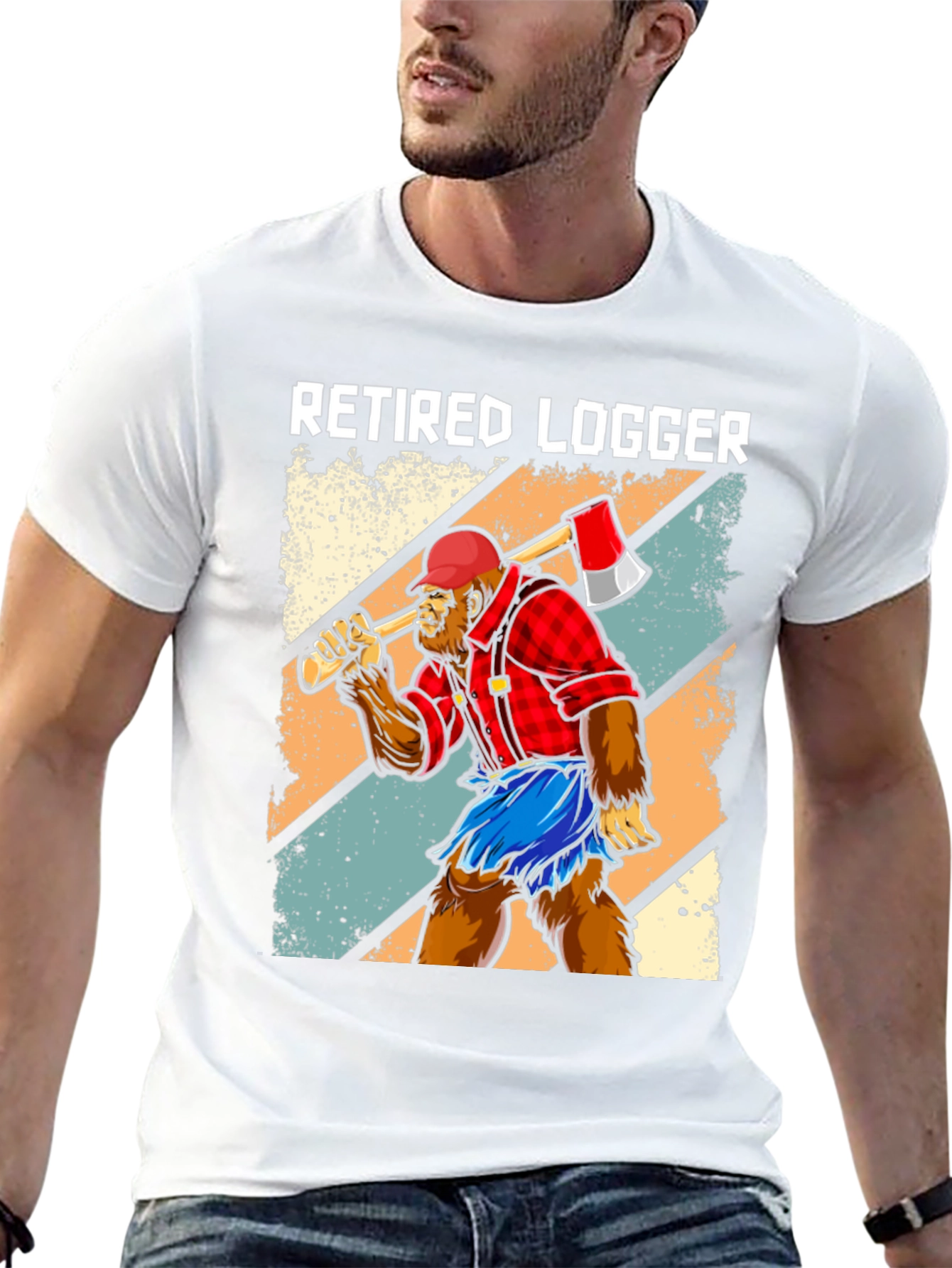 Retired Logger Bigfoot Graphic Tee