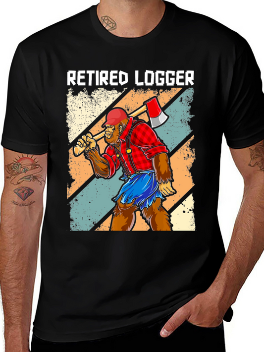 Retired Logger Bigfoot Graphic Tee