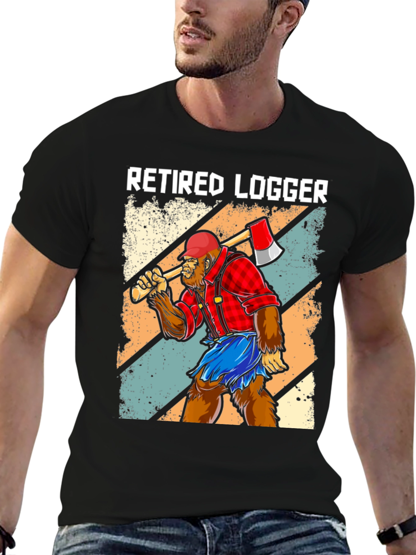 Retired Logger Bigfoot Graphic Tee
