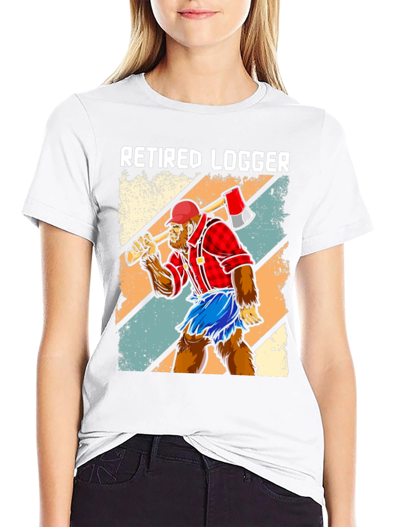 Retired Logger Bigfoot Graphic Tee