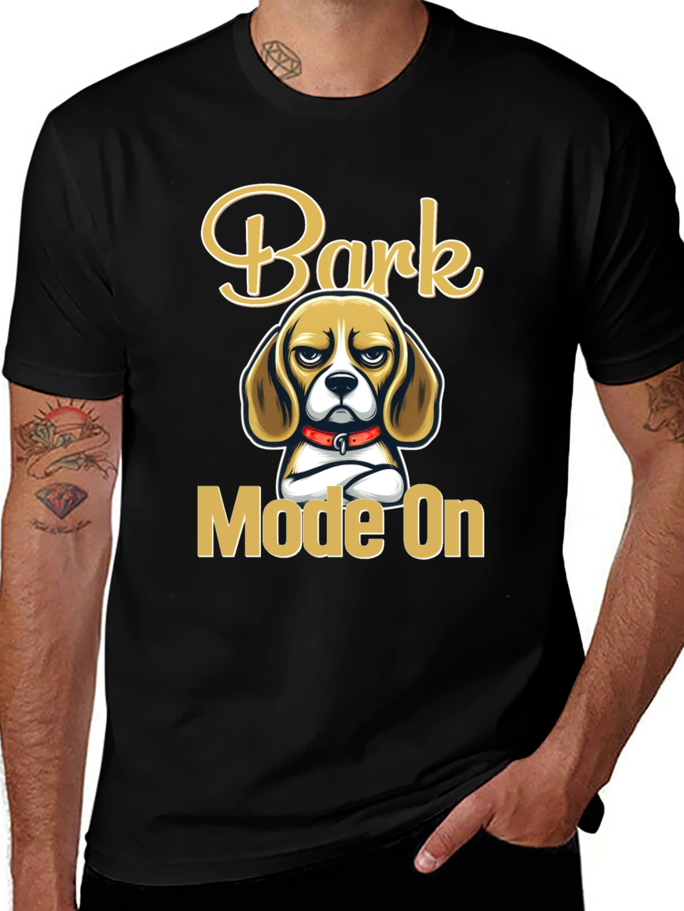 Bark Mode On Graphic Tee - Beagle Dog Lover