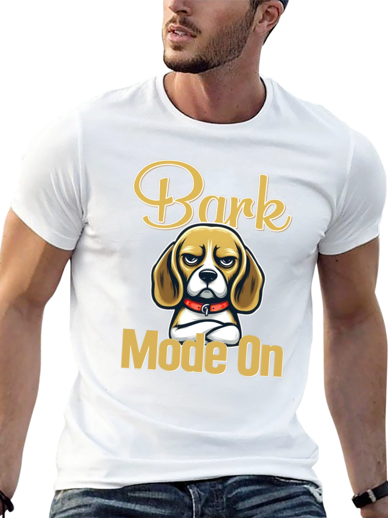 Bark Mode On Graphic Tee - Beagle Dog Lover