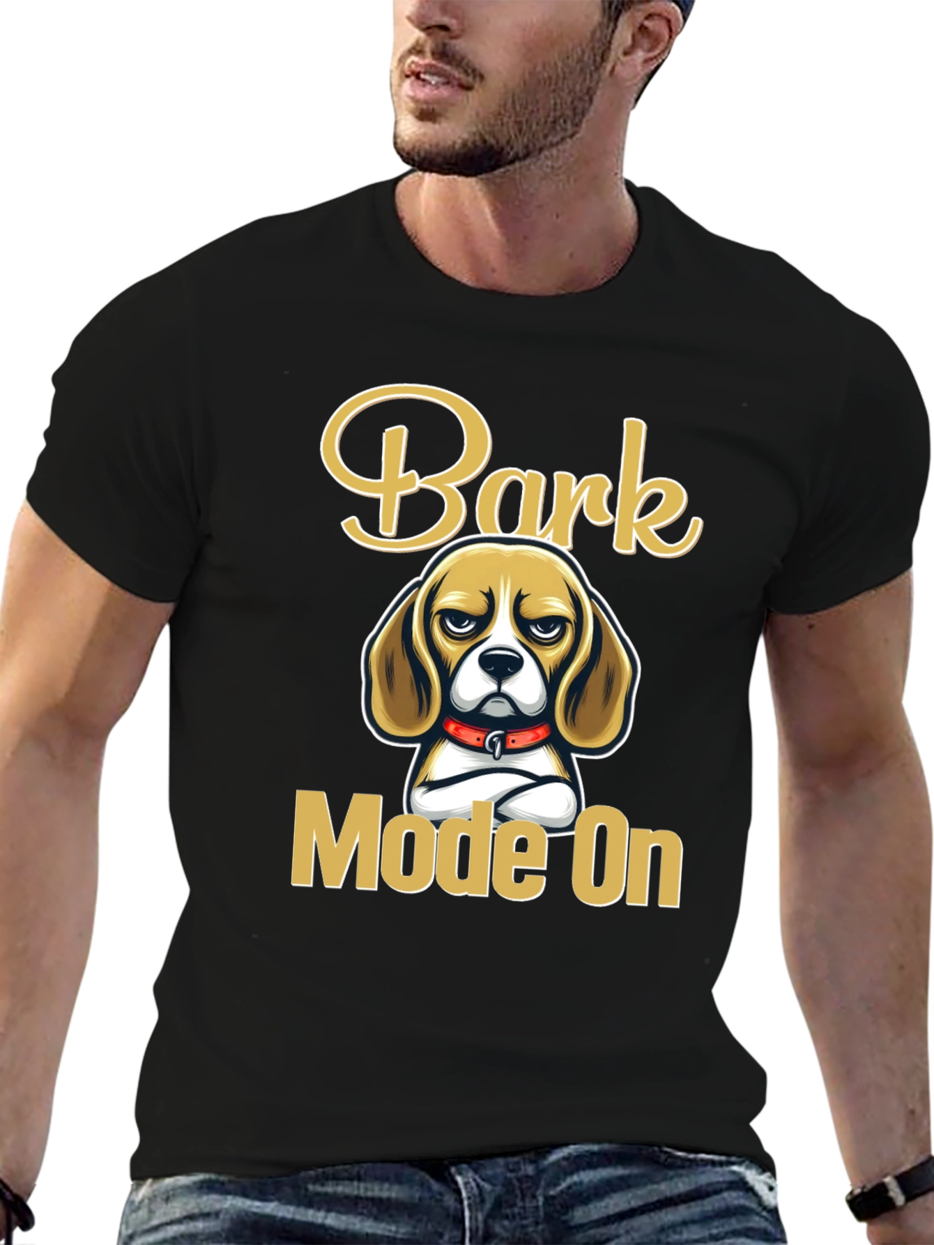Bark Mode On Graphic Tee - Beagle Dog Lover