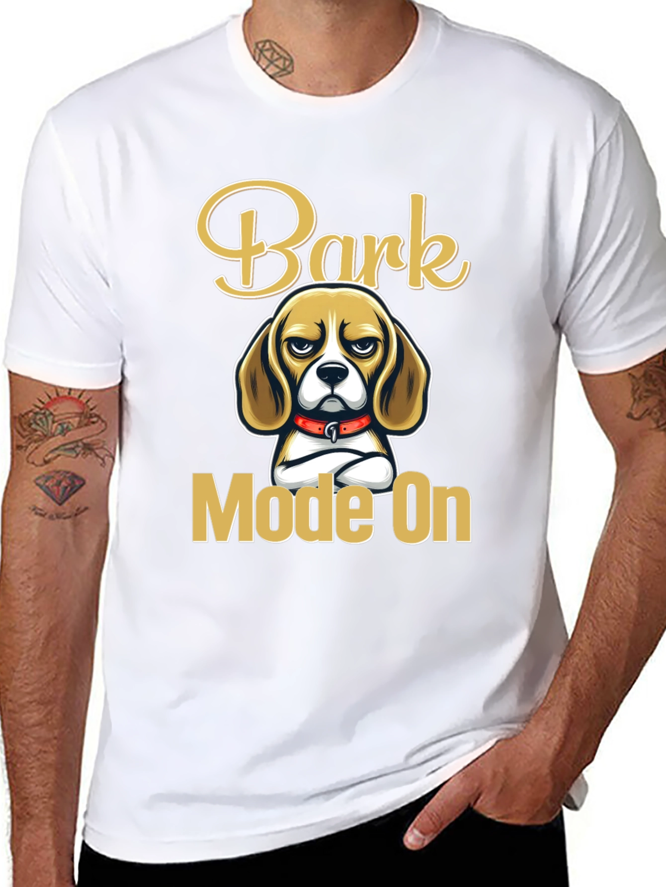 Bark Mode On Graphic Tee - Beagle Dog Lover