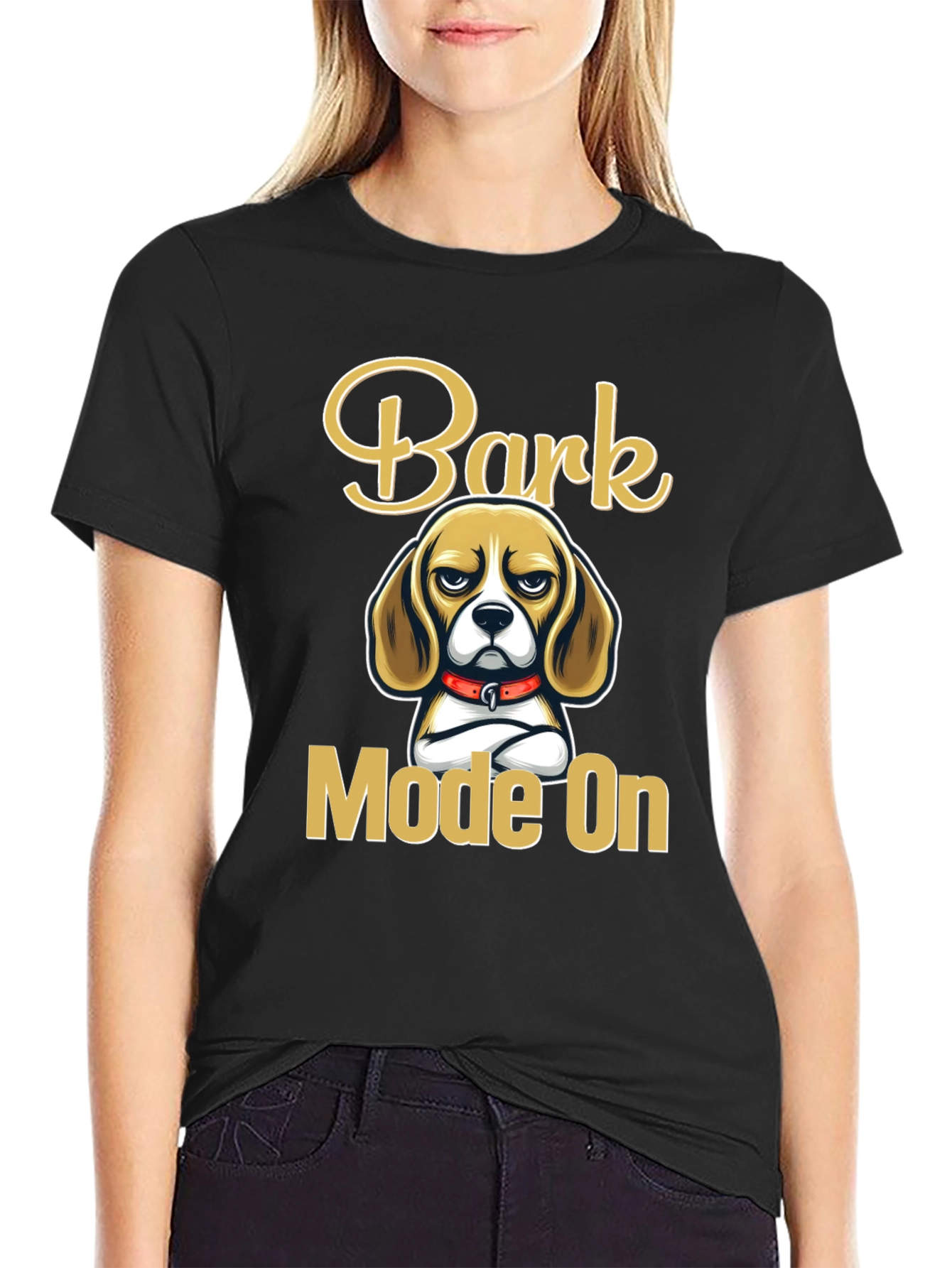 Bark Mode On Graphic Tee - Beagle Dog Lover