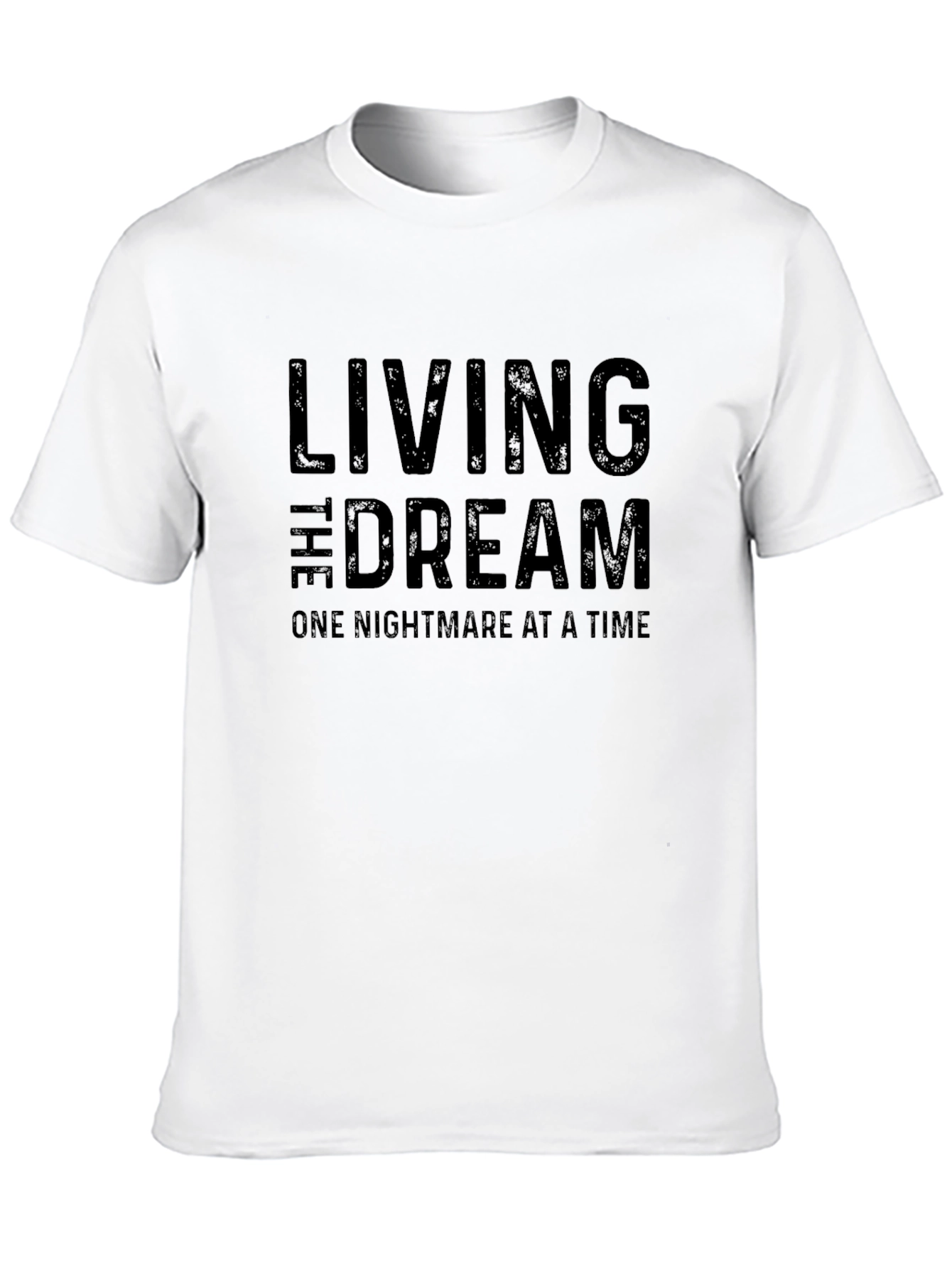 Living the Dream Black Graphic T-Shirt