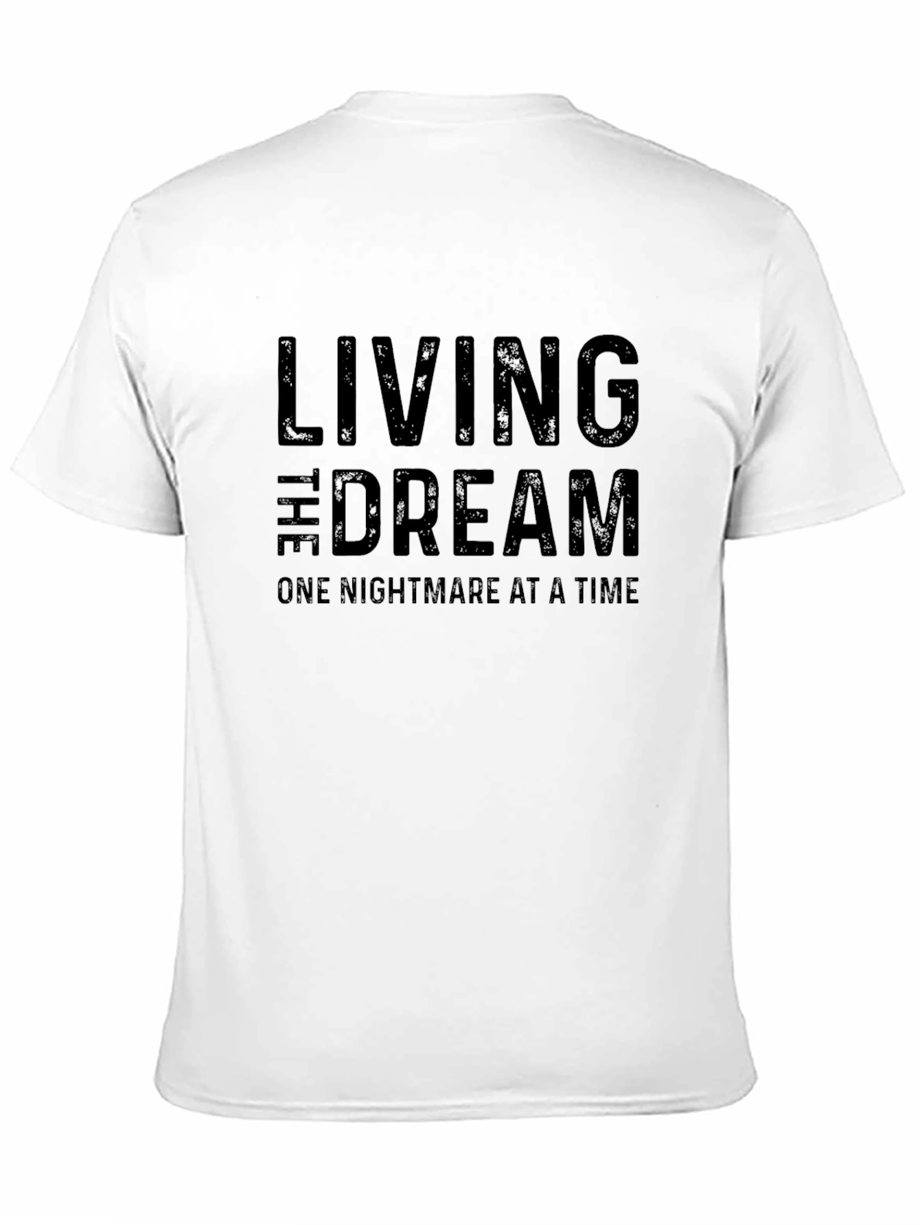 Living the Dream Black Graphic T-Shirt