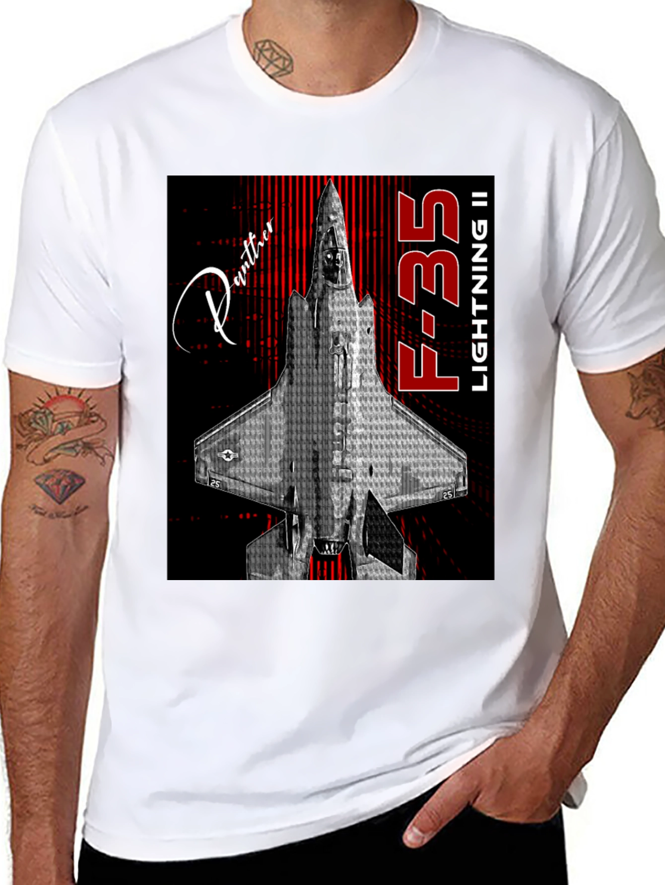 F-35 Lightning II Jet Fighter Graphic T-Shirt