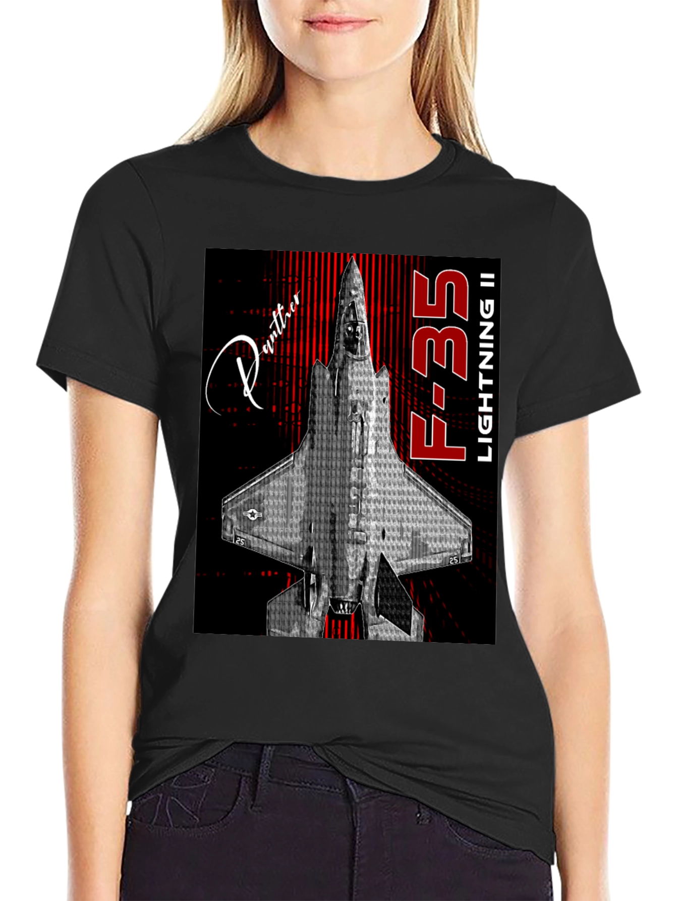 F-35 Lightning II Jet Fighter Graphic T-Shirt