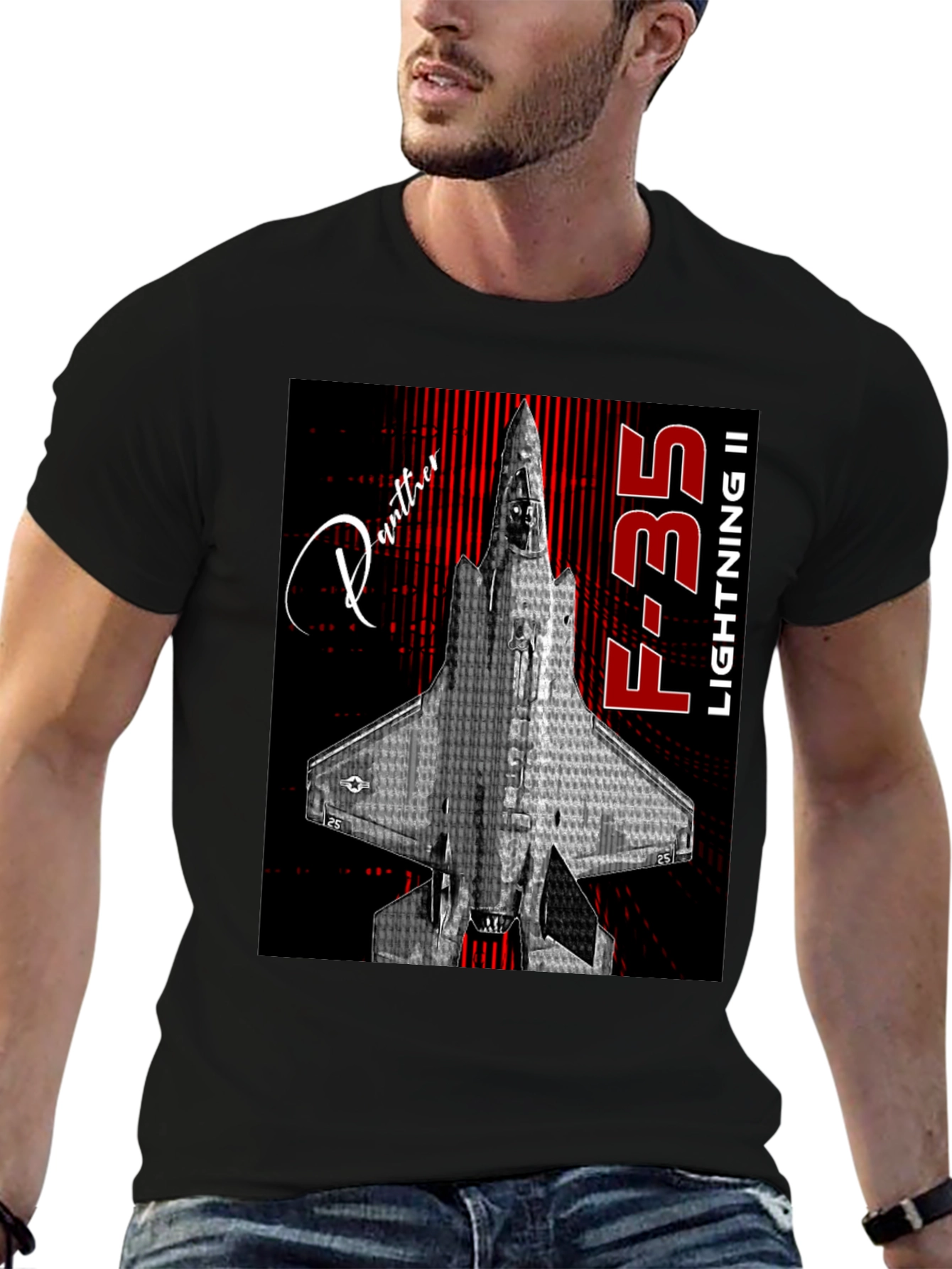F-35 Lightning II Jet Fighter Graphic T-Shirt