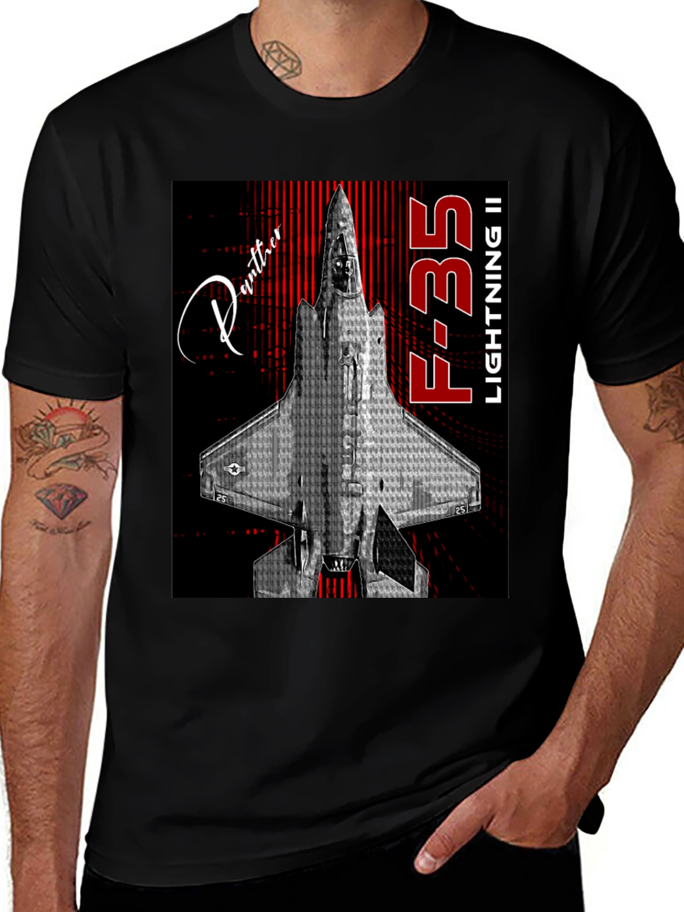 F-35 Lightning II Jet Fighter Graphic T-Shirt