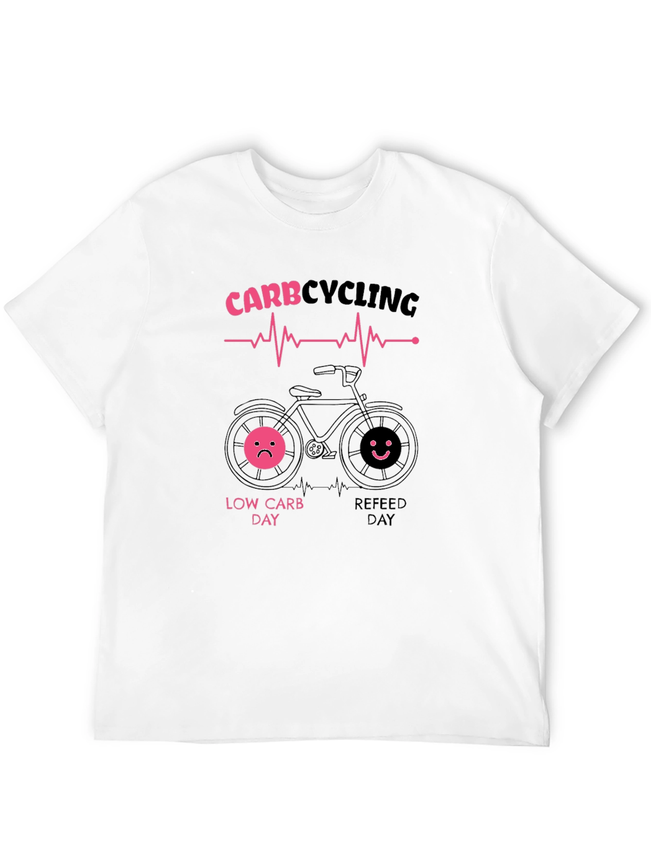 Carb Cycling T-Shirt - Fitness Diet Black Tee