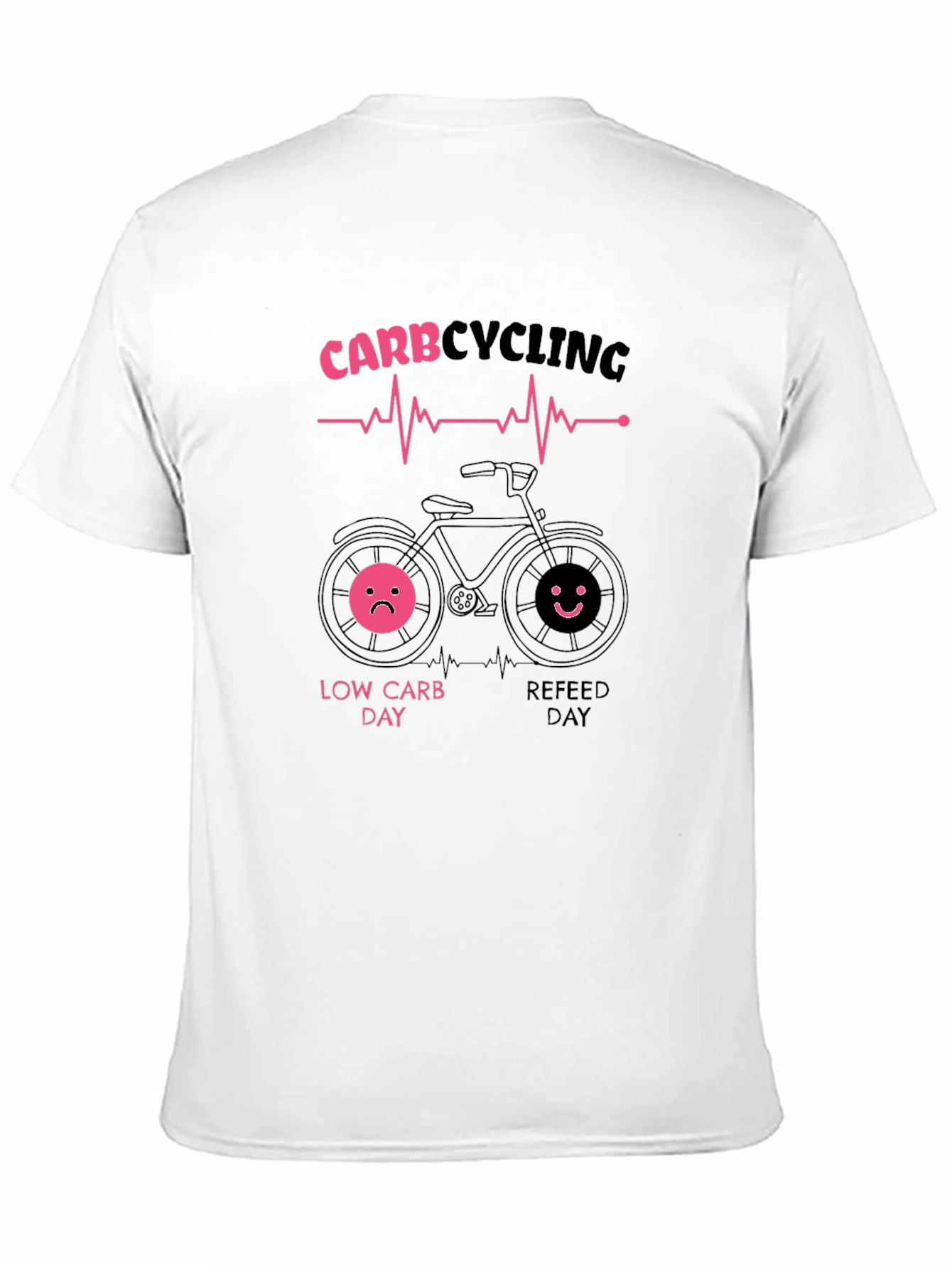 Carb Cycling T-Shirt - Fitness Diet Black Tee