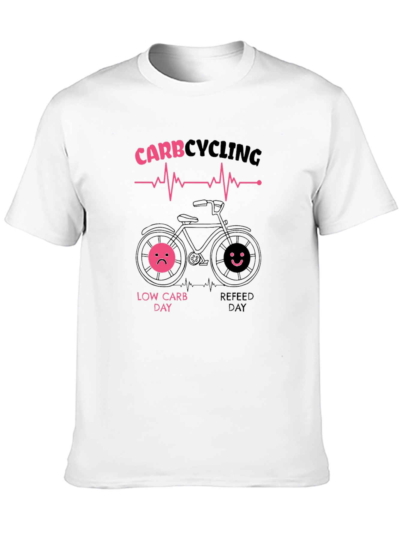 Carb Cycling T-Shirt - Fitness Diet Black Tee
