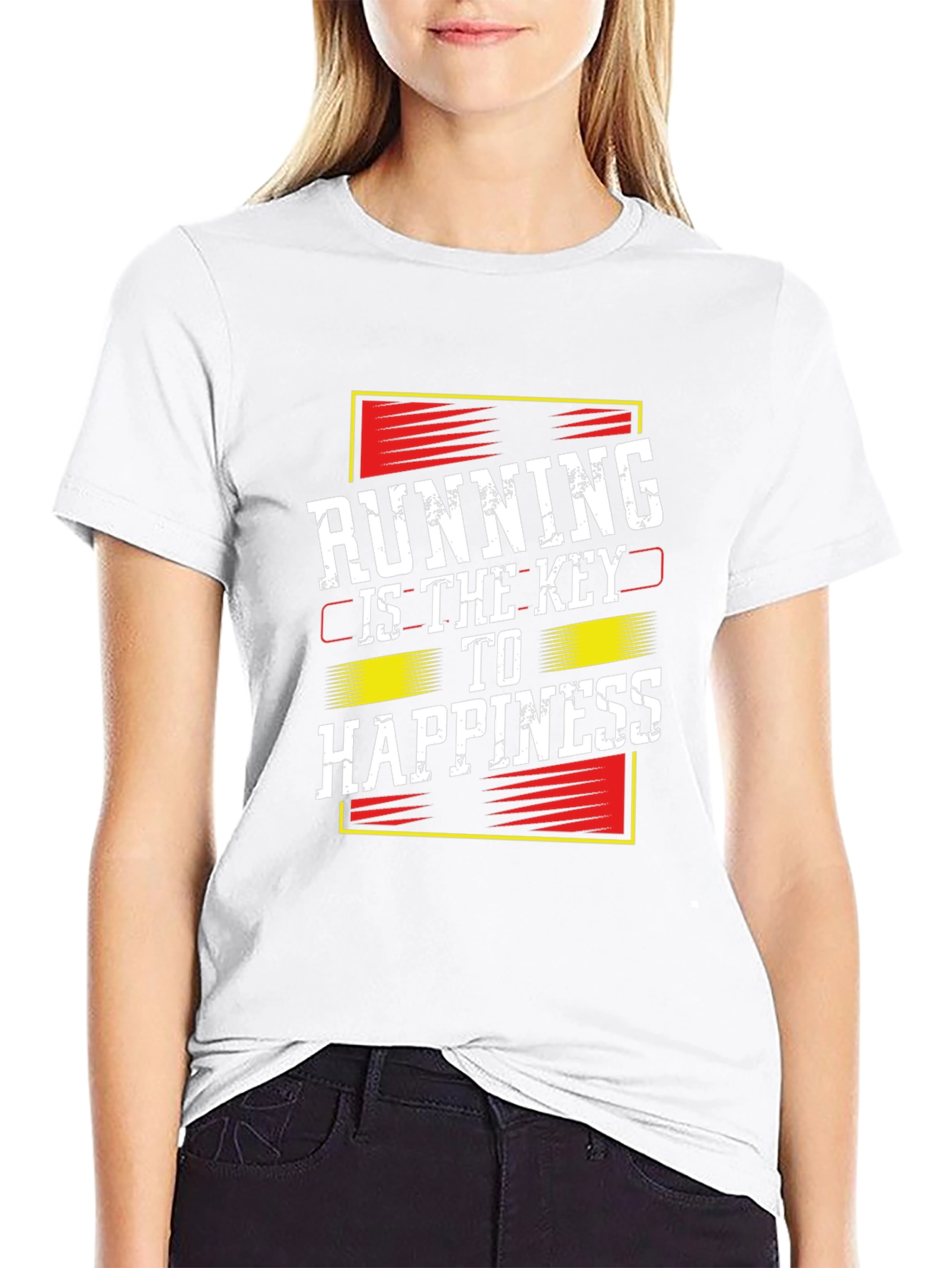 Running is the Key to Happiness Graphic Tee