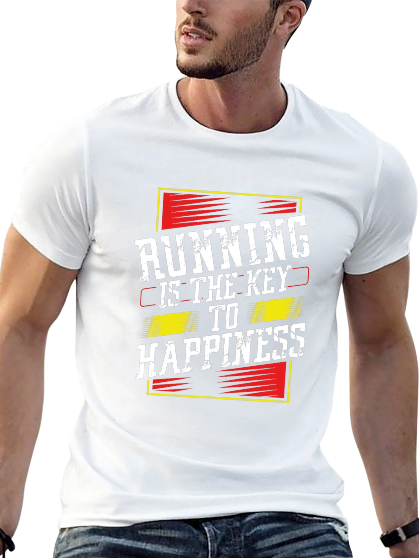 Running is the Key to Happiness Graphic Tee