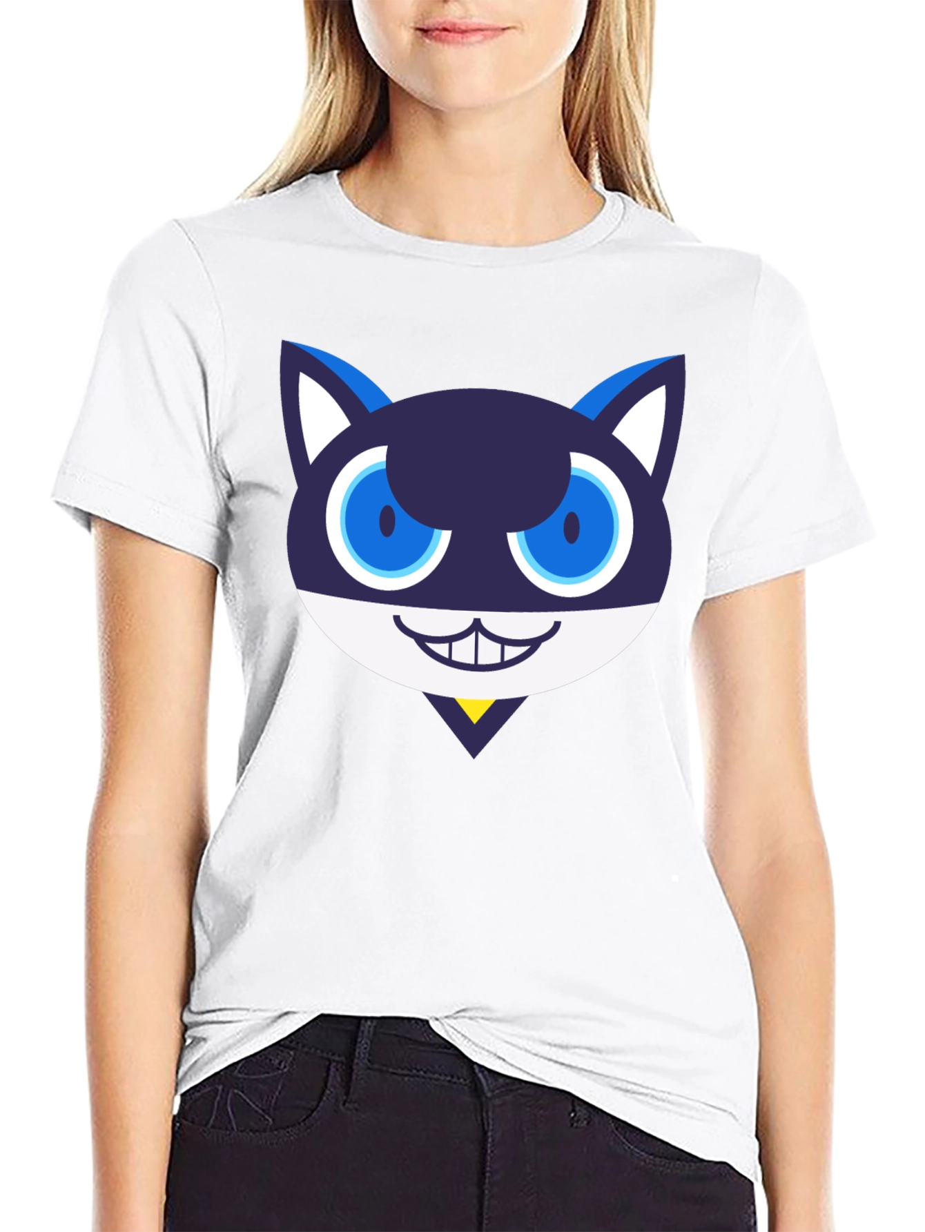 Morgana Cat Persona 5 Inspired Black T-Shirt