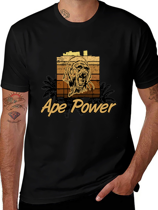 Ape Power Graphic Tee - Black