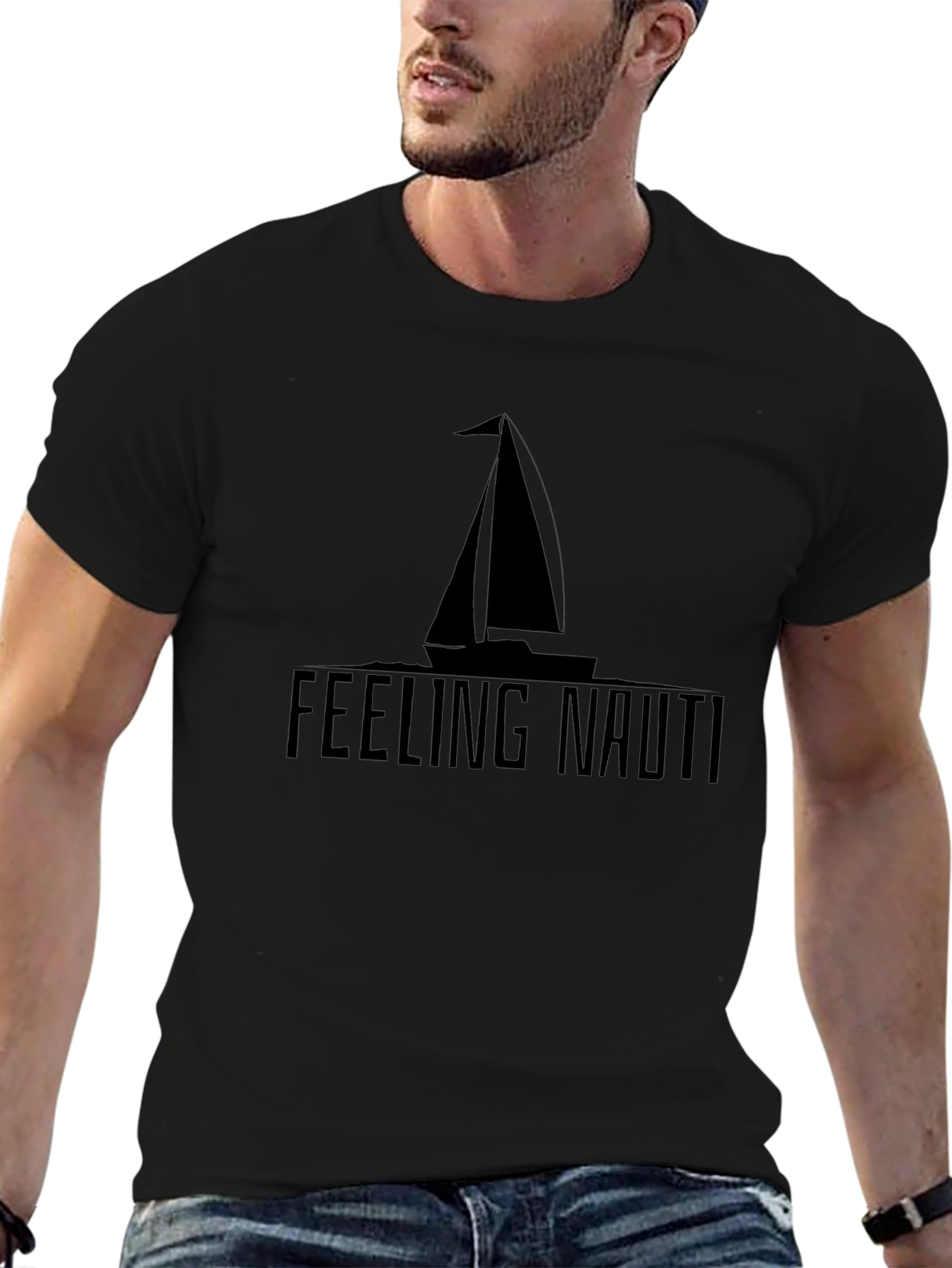 Feeling Nauti Graphic Tee - Black
