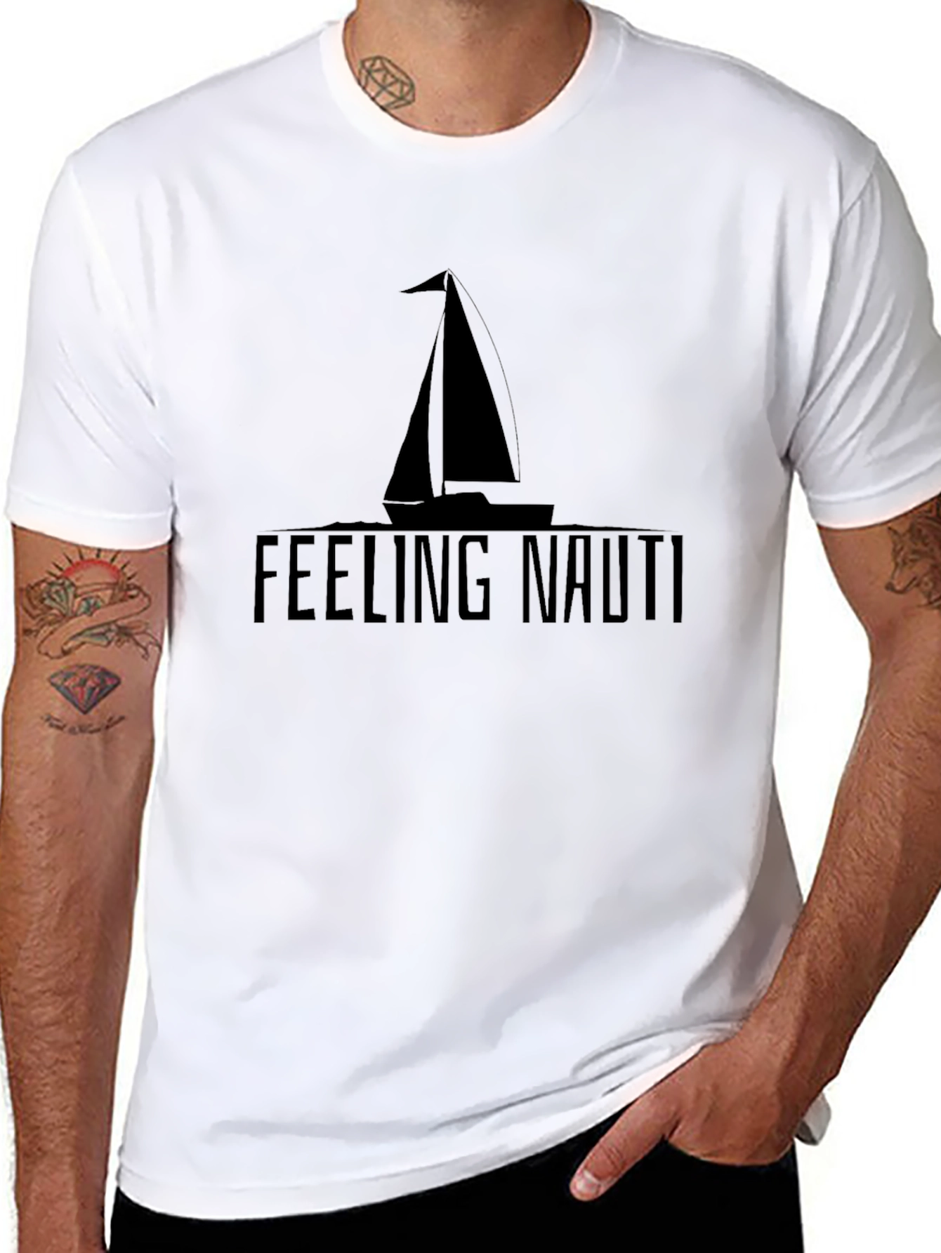Feeling Nauti Graphic Tee - Black