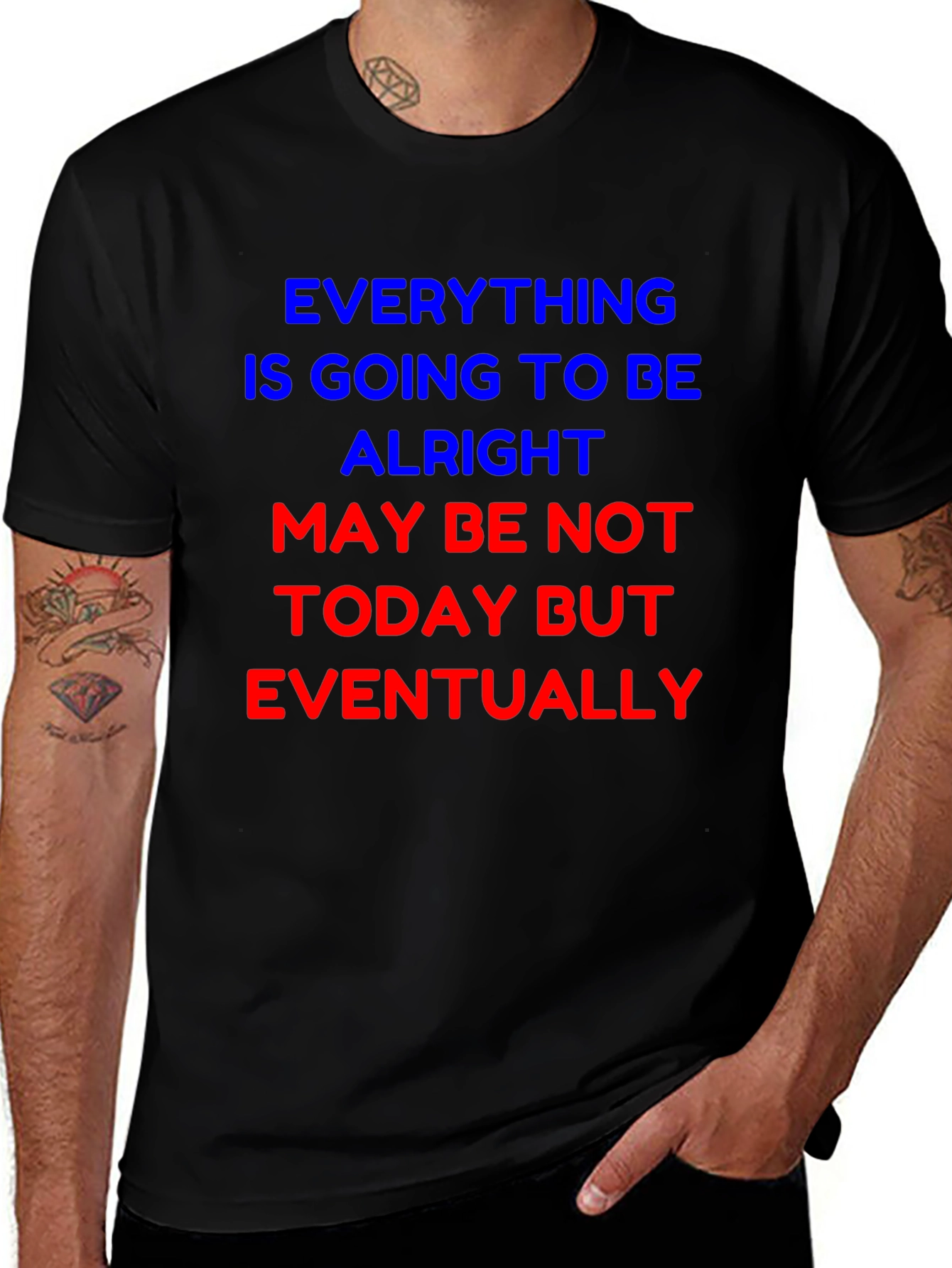Optimistic Graphic Tee - Everything Will Be Alright