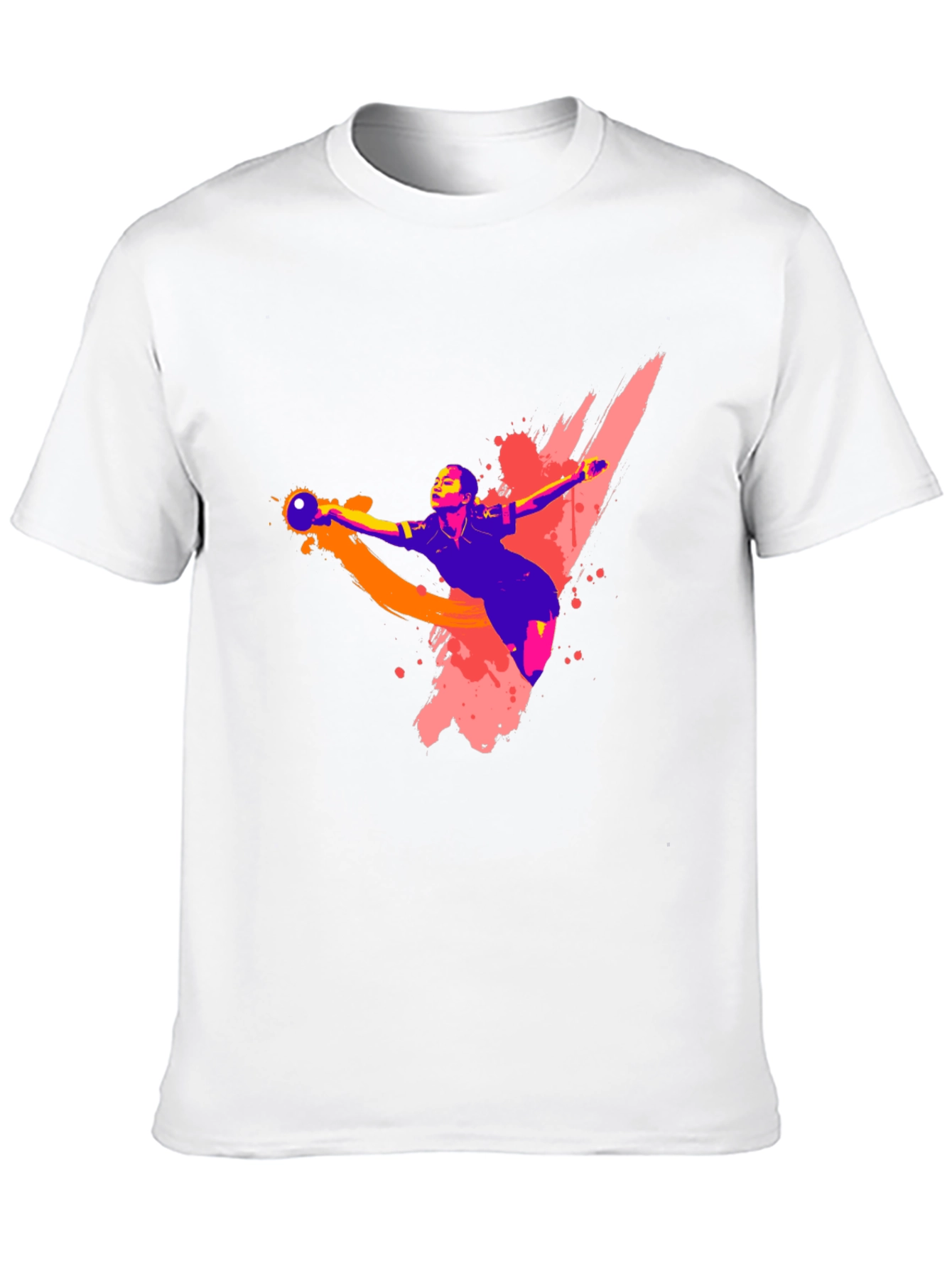 Handball Player Graphic T-Shirt - Black