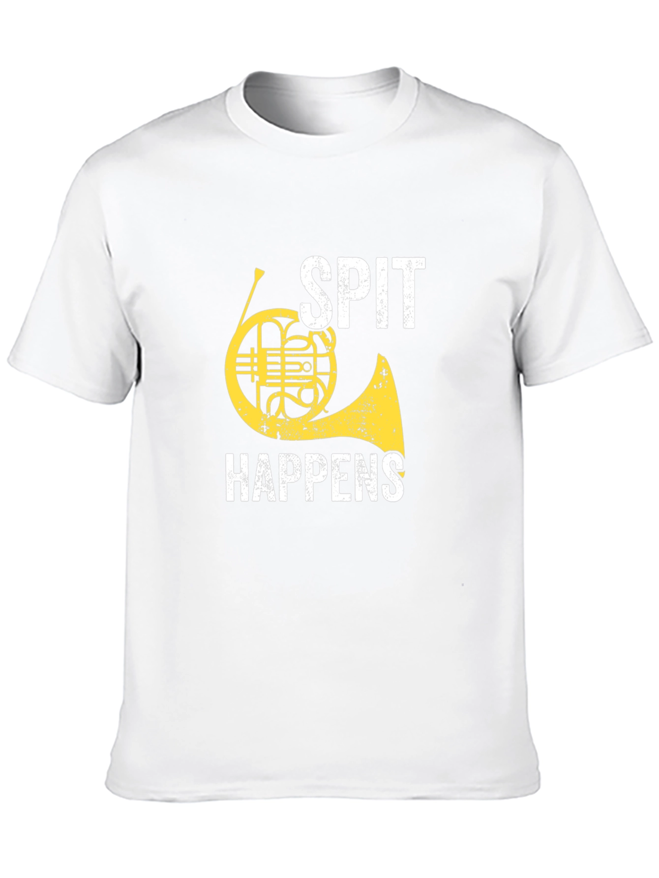 Spit Happens French Horn Graphic Tee