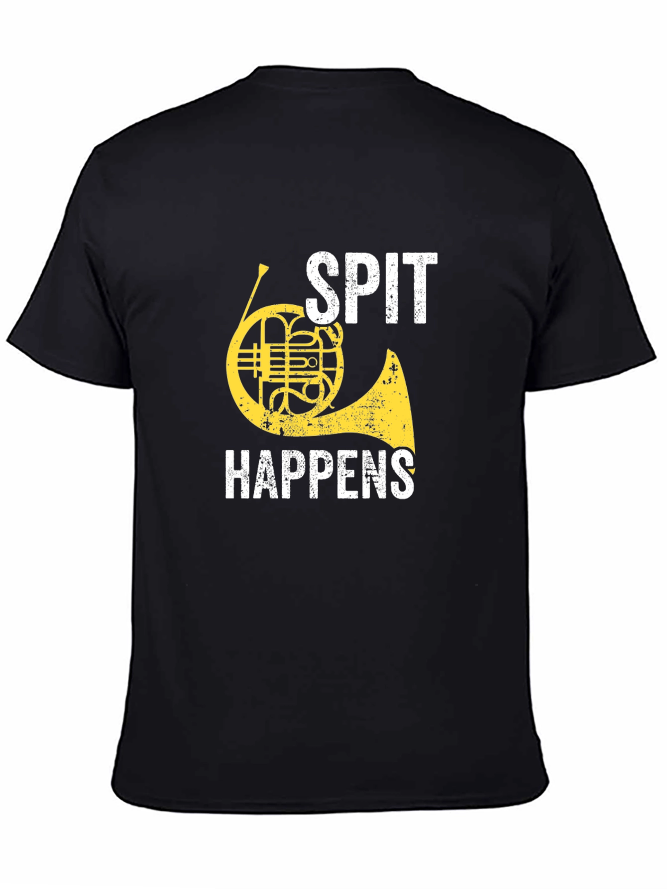 Spit Happens French Horn Graphic Tee