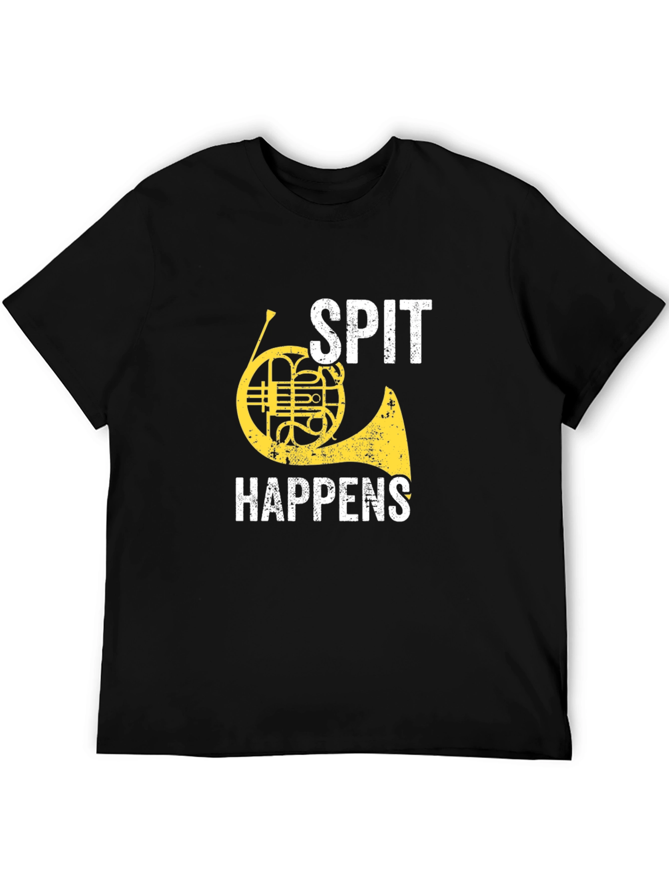 Spit Happens French Horn Graphic Tee